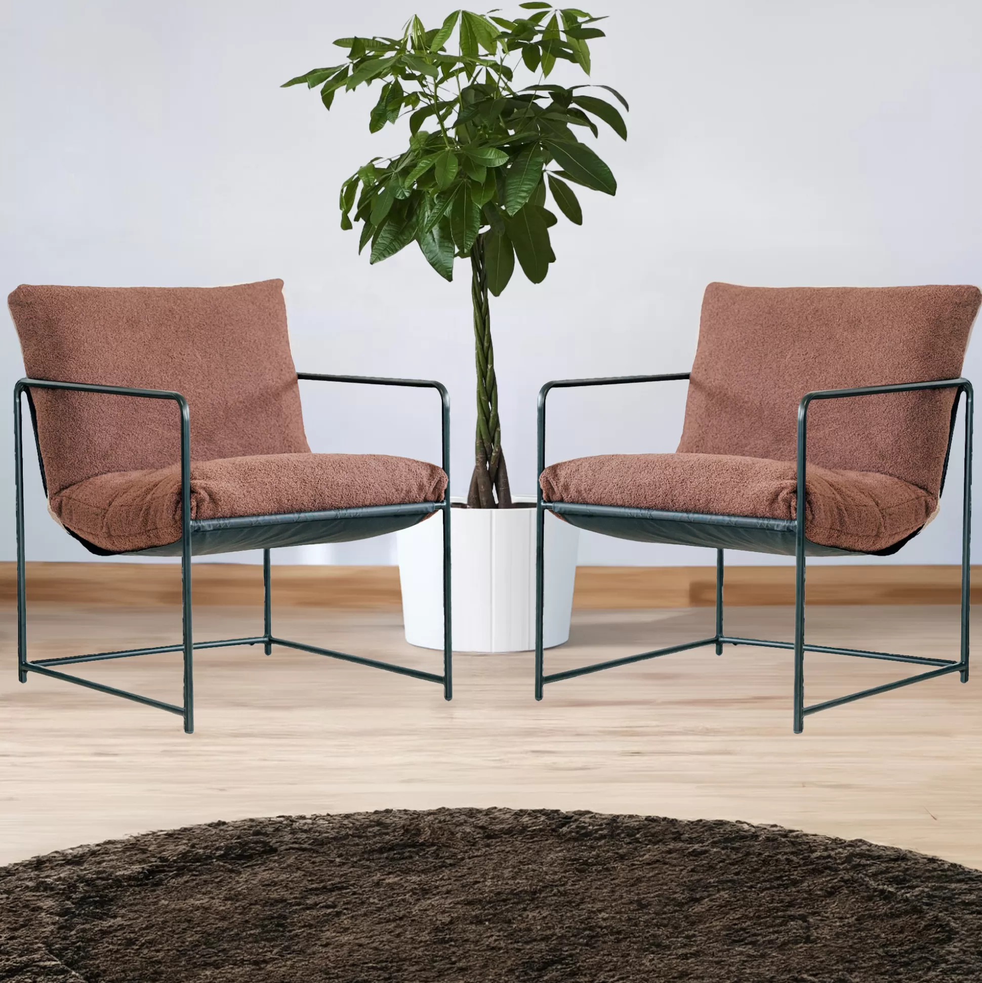 Dmora Poltrone<Set di 2 poltrone Appare, 61x67h75 cm,