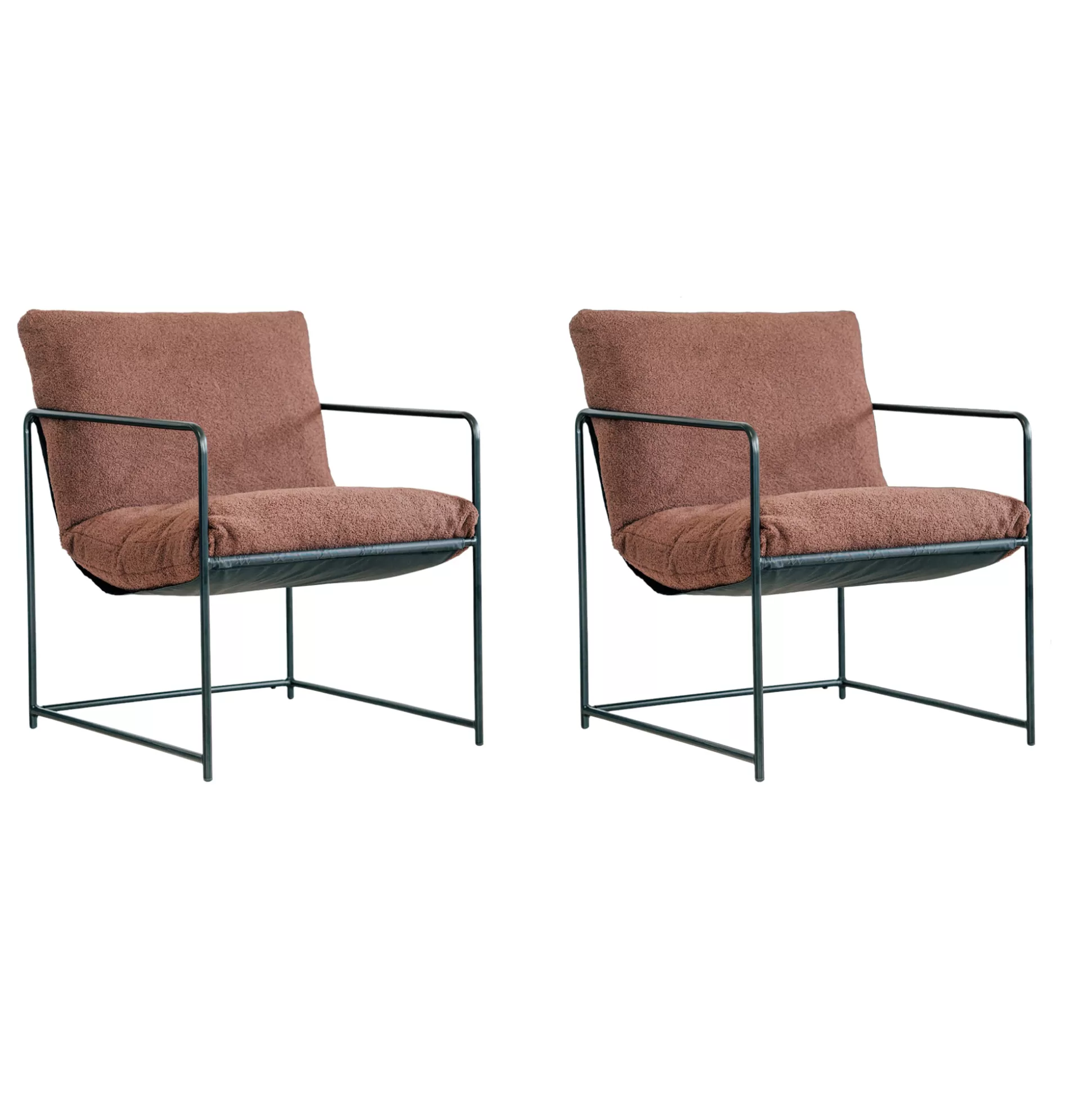 Dmora Poltrone<Set di 2 poltrone Appare, 61x67h75 cm,