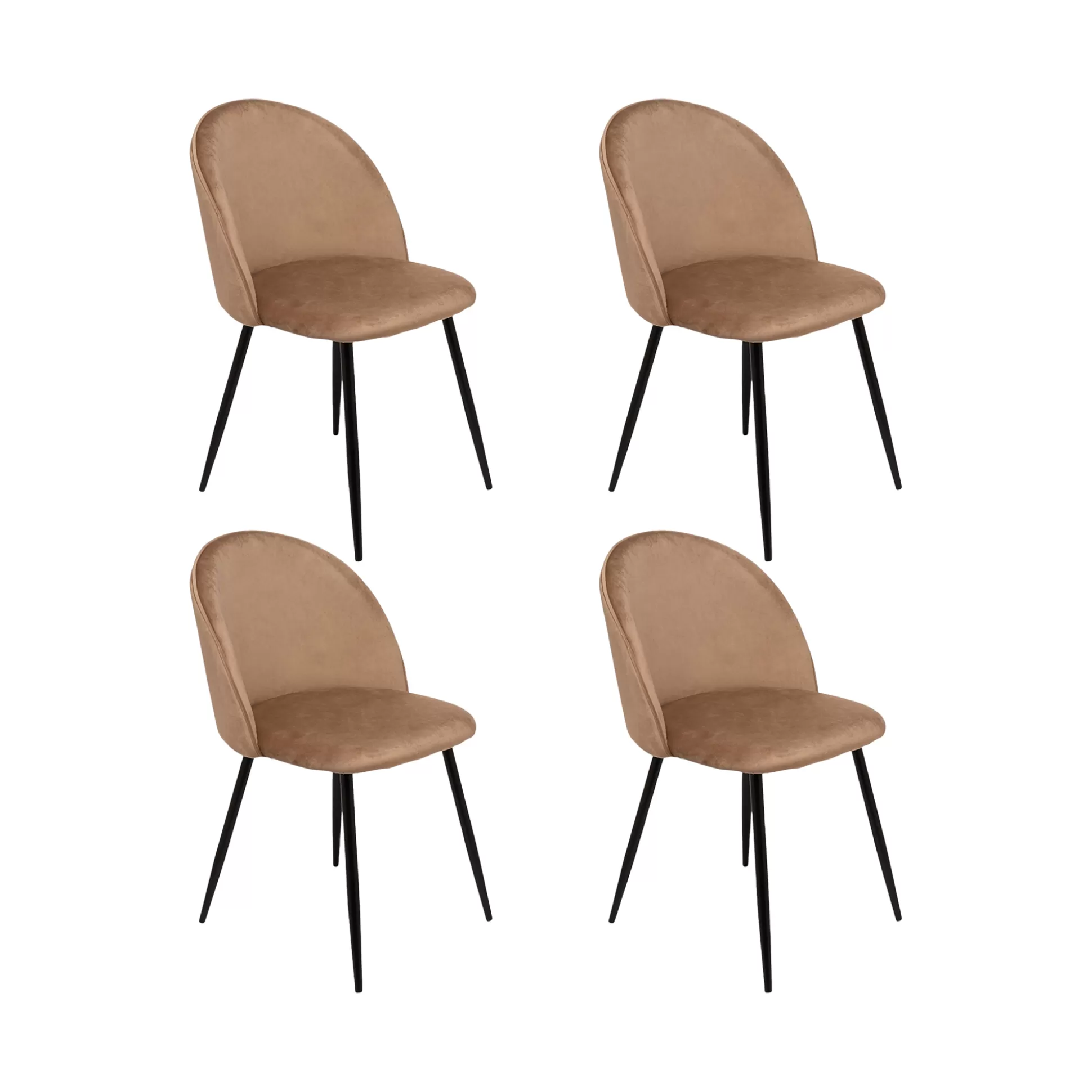 Dmora Sedie<Set di 4 sedie Achito, 51x54h82 cm,