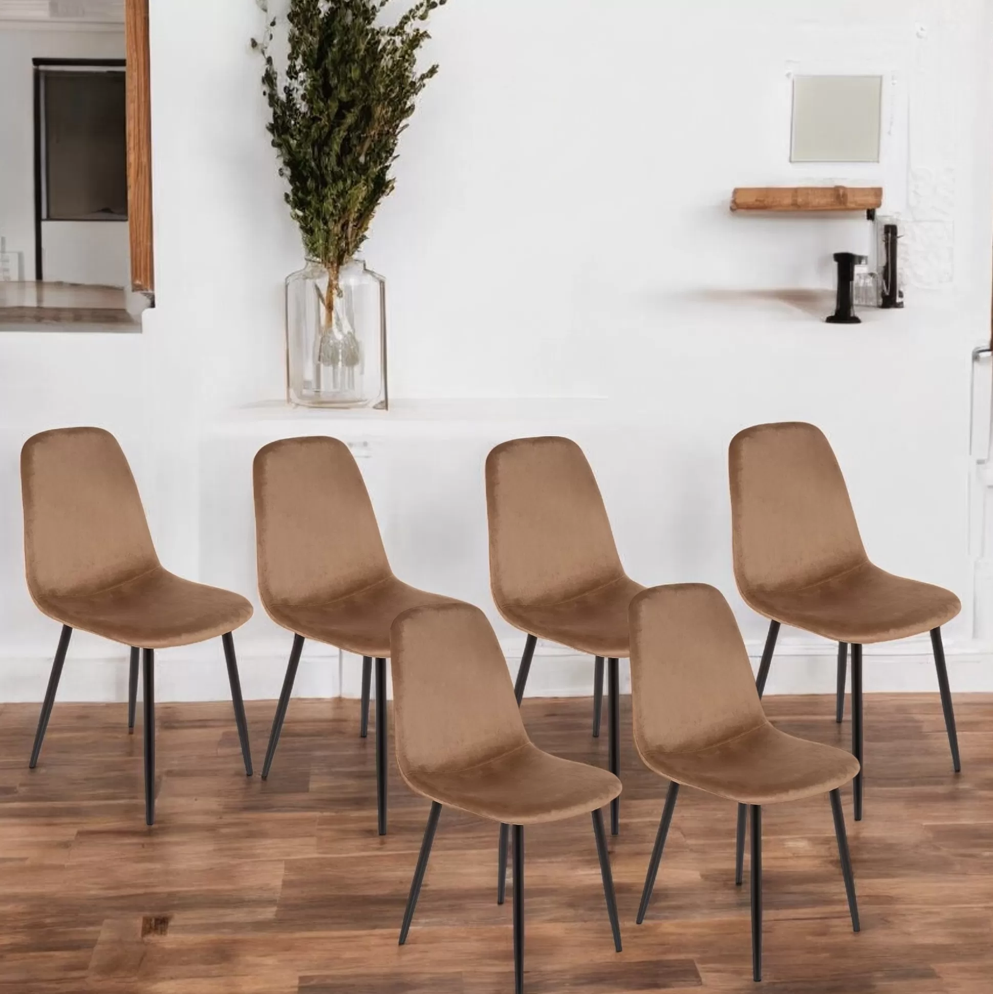 Dmora Sedie<Set di 6 sedie Arter, 45x56h87 cm,