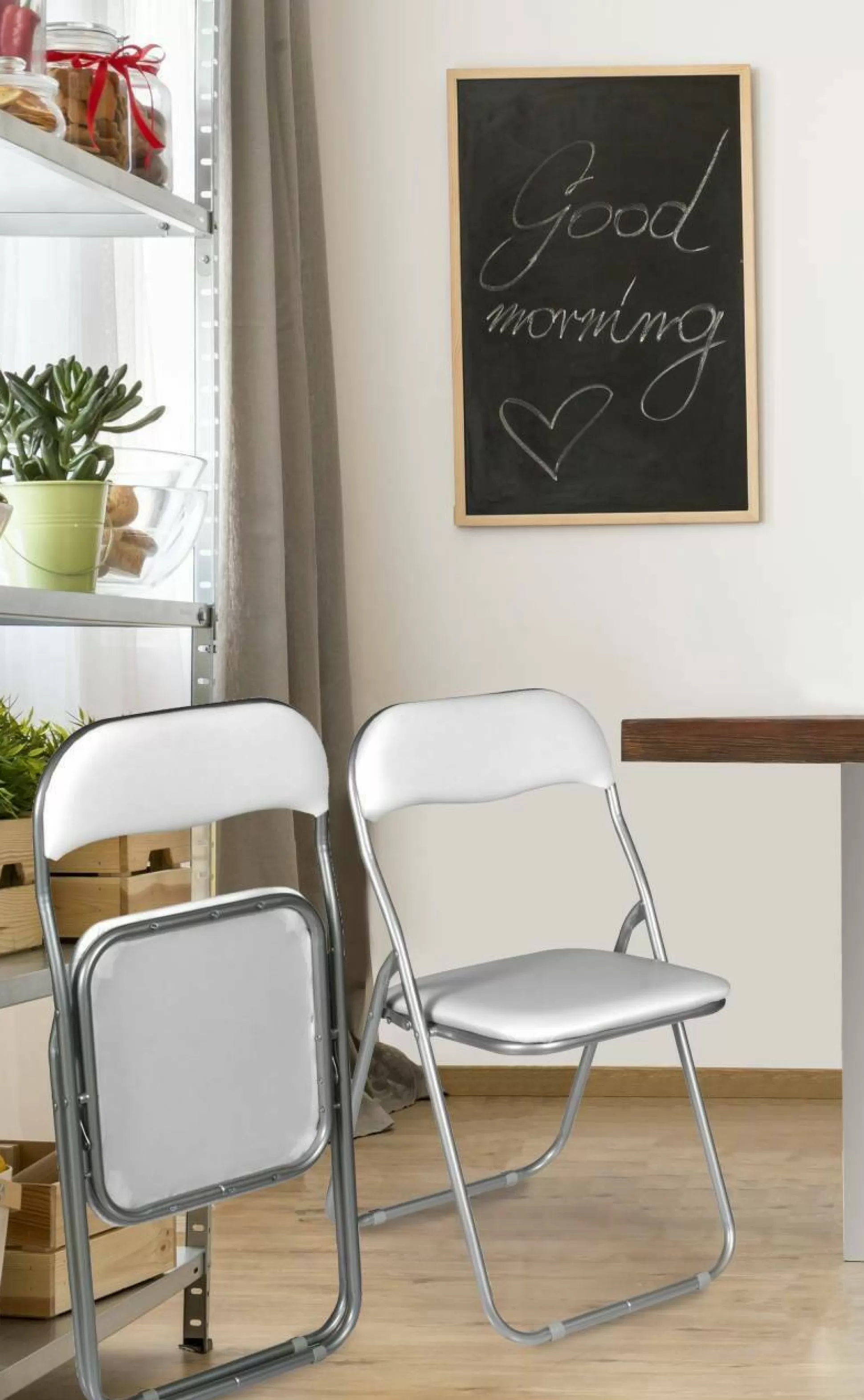 Dmora Sedie Pieghevoli<Set di 2 sedie pieghevoli Antenore, 43x47h80 cm,