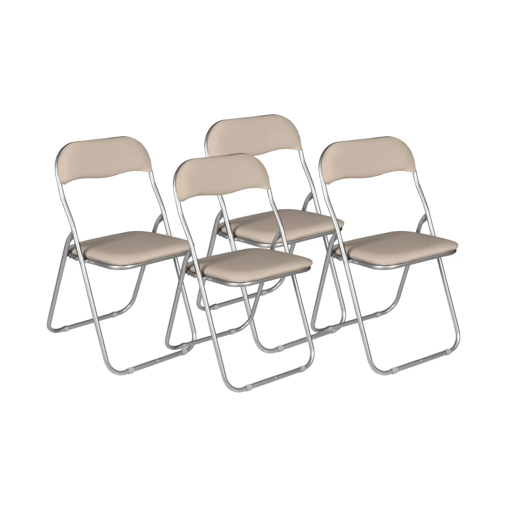 Dmora Sedie Pieghevoli<Set di 4 sedie pieghevoli Dgraf, 43x47h80 cm,