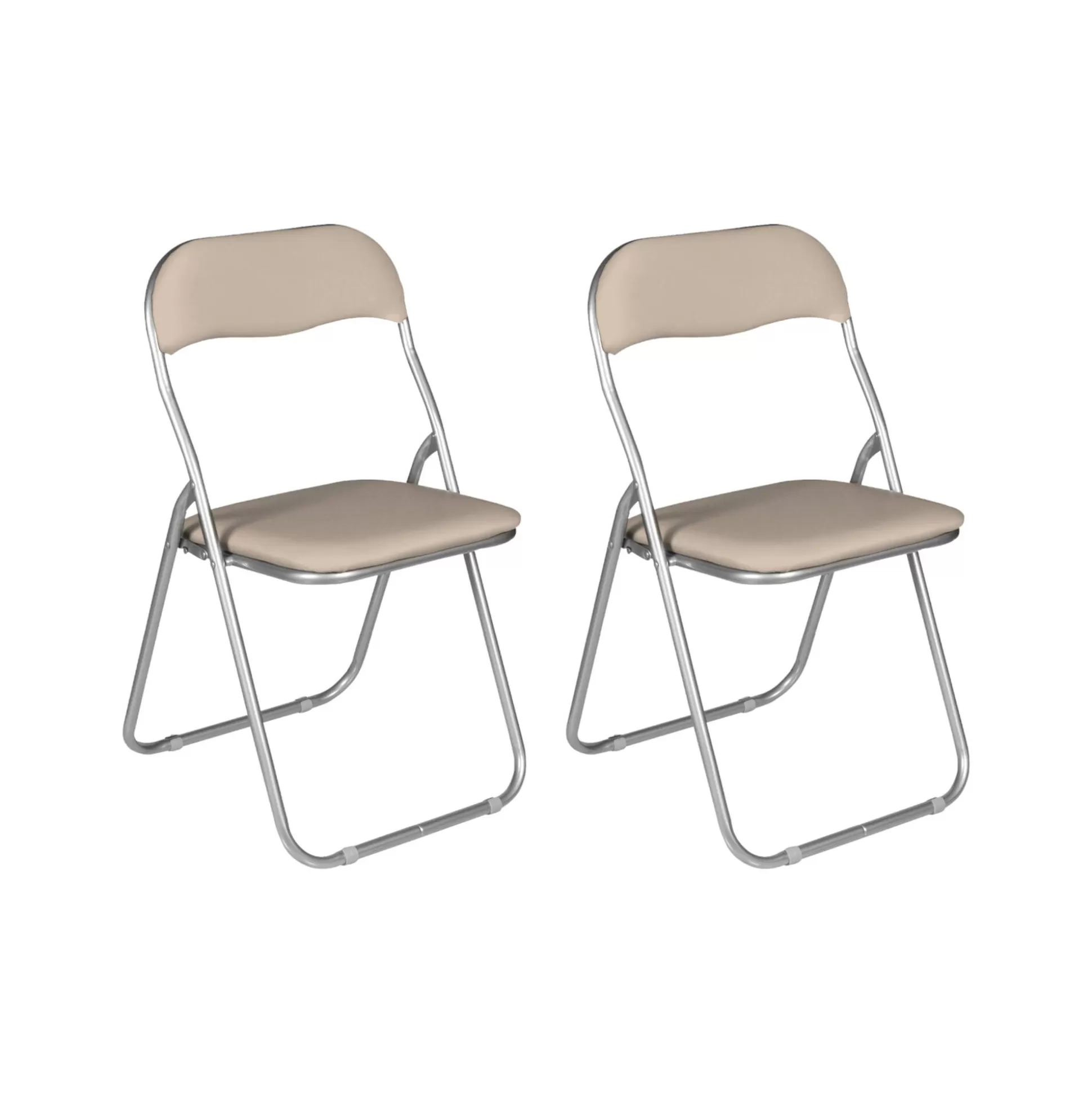 Dmora Sedie Pieghevoli<Set di 2 sedie pieghevoli Dgraf, 43x47h80 cm,