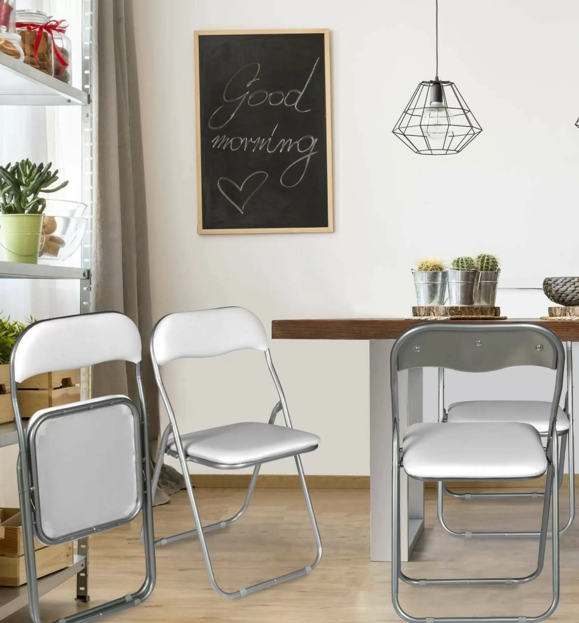 Dmora Sedie Pieghevoli<Set di 4 sedie pieghevoli Dgraf, 43x47h80 cm,