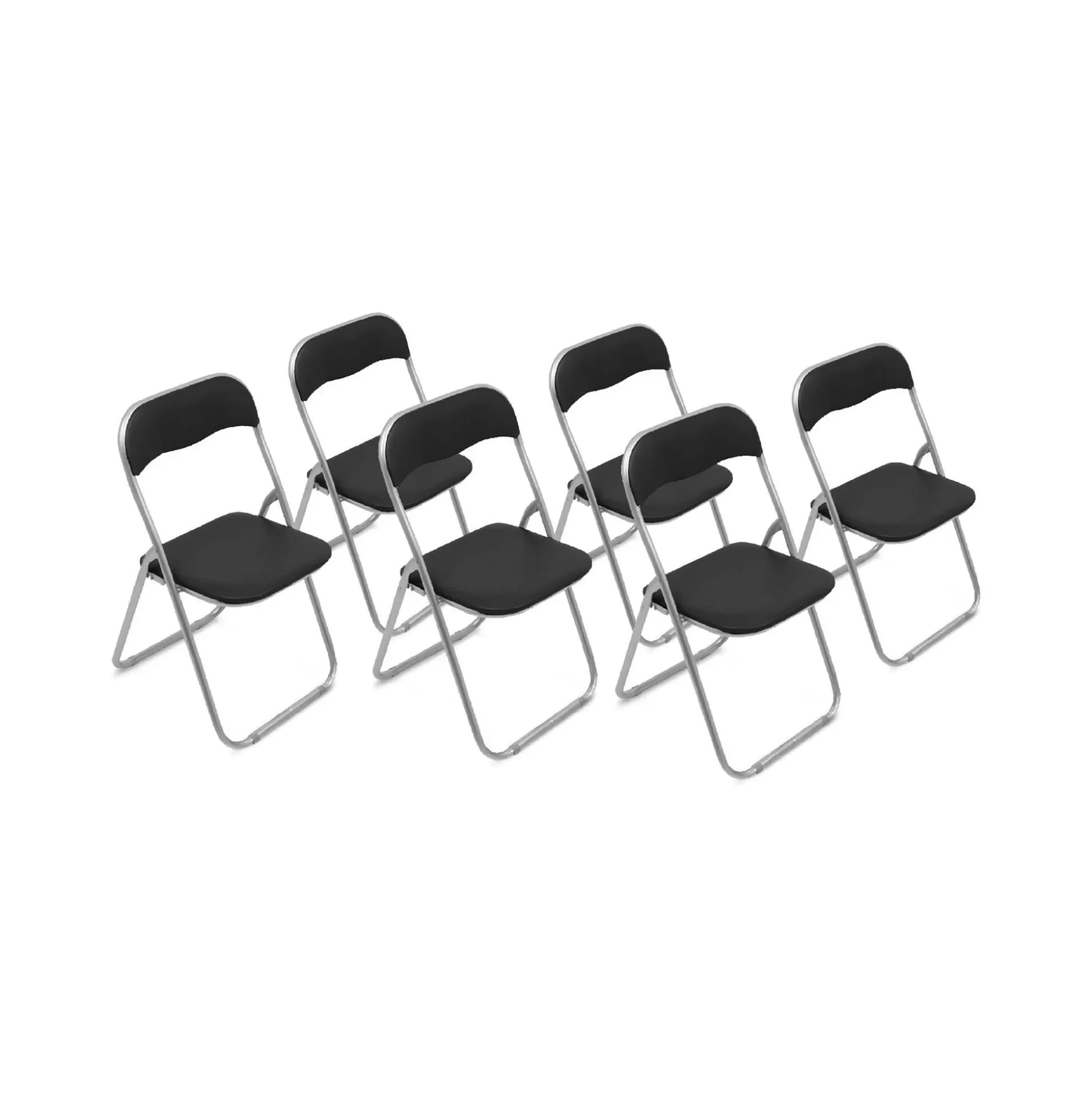 Dmora Sedie Pieghevoli<Set di 6 sedie pieghevoli Dgraf, 43x47h80 cm,