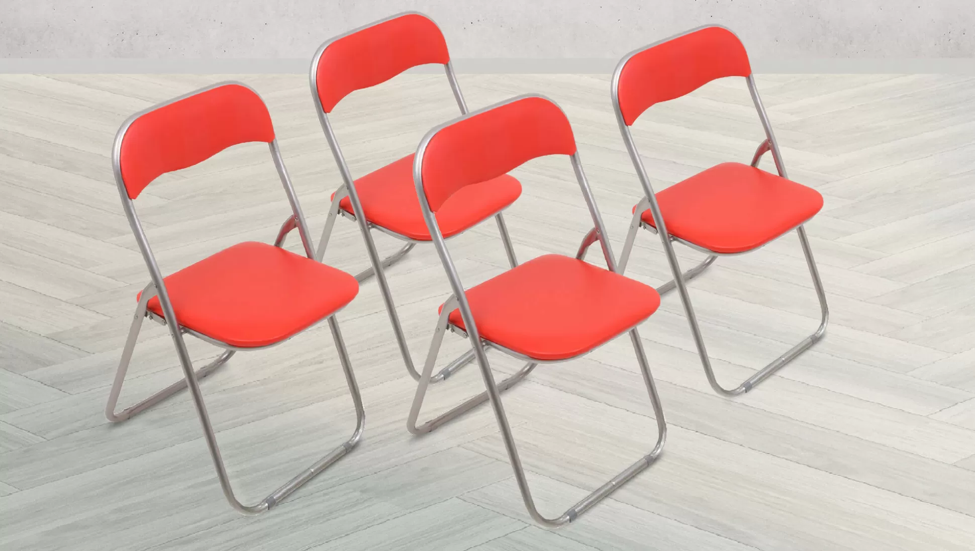 Dmora Sedie Pieghevoli<Set di 4 sedie pieghevoli Dgraf, 43x48h80 cm,