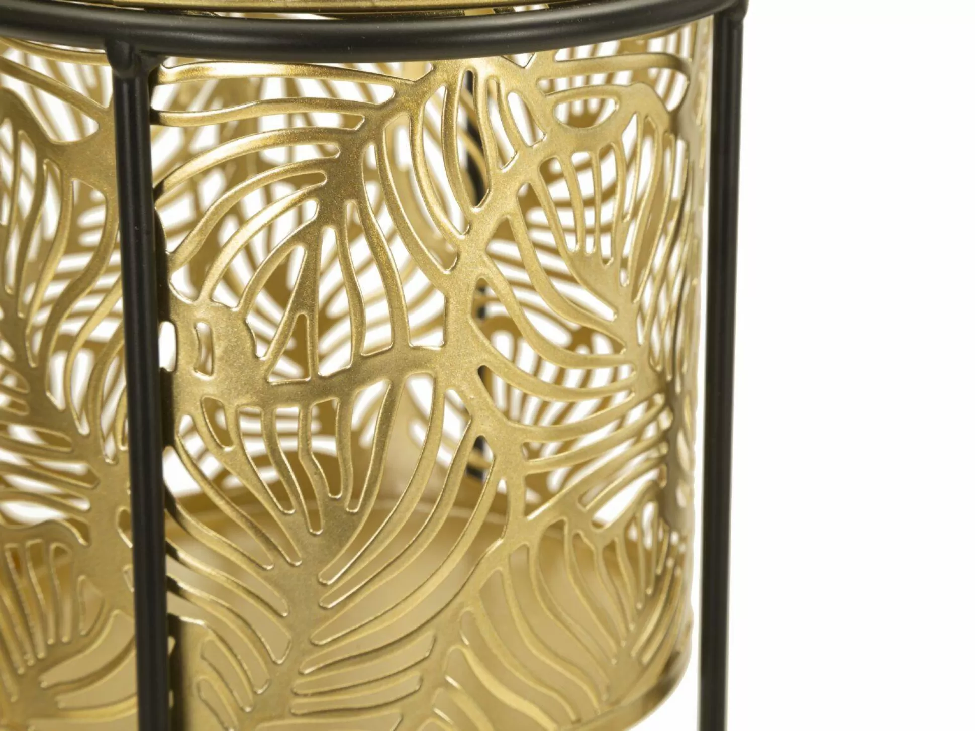 Dmora Oggettistica<Set di 2 vasi Dore, 17x17 h45 cm, Nero e Oro