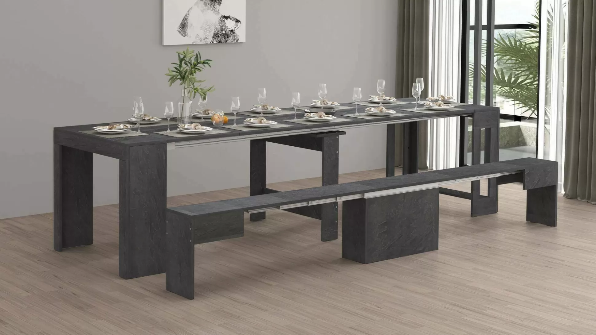 Dmora Set Tavolo E Sedie<Set tavolo e sedie Dardizzon, 66x25h45 cm,