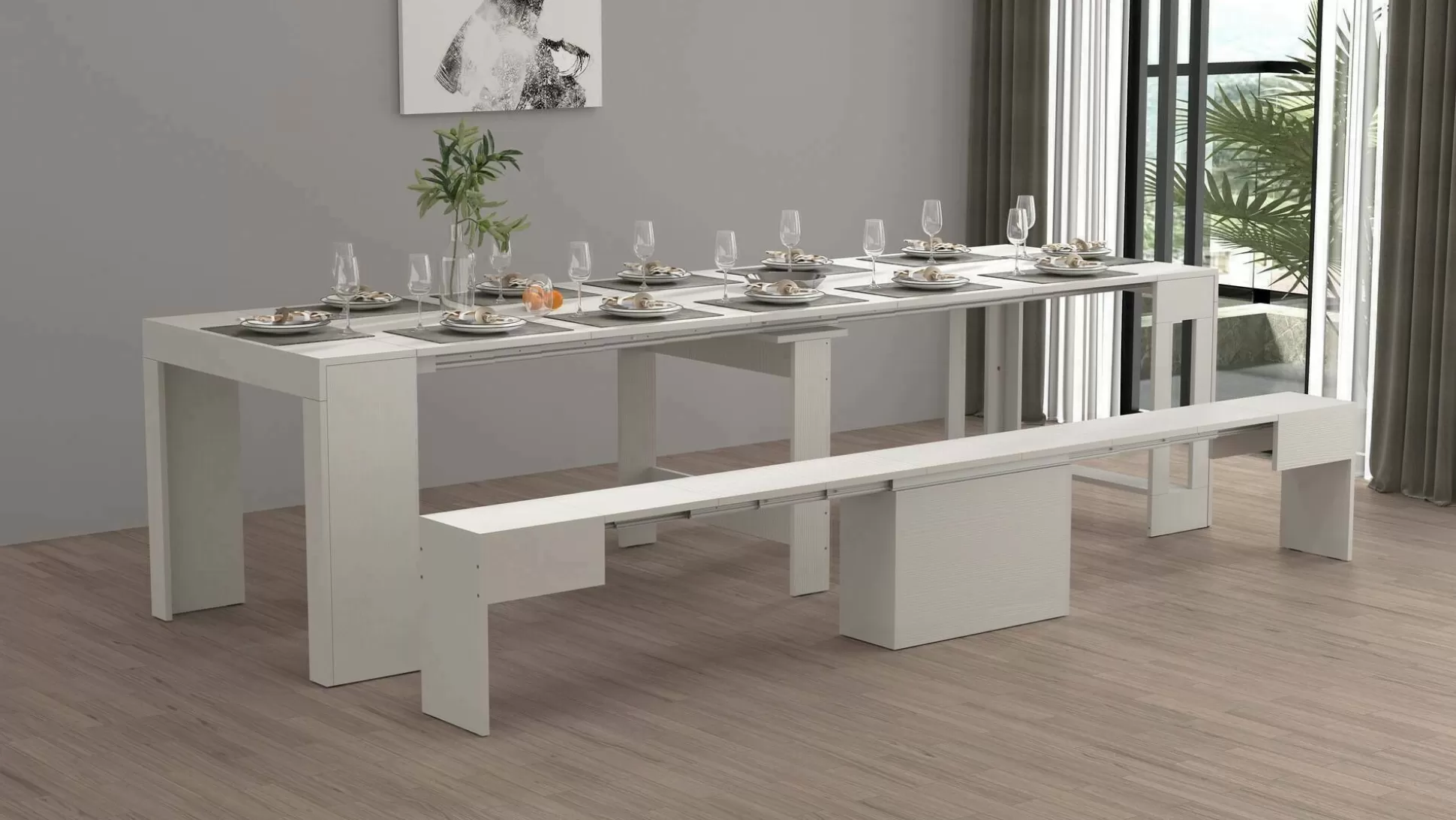 Dmora Set Tavolo E Sedie<Set tavolo e sedie Dardizzon, 66x25h45 cm,