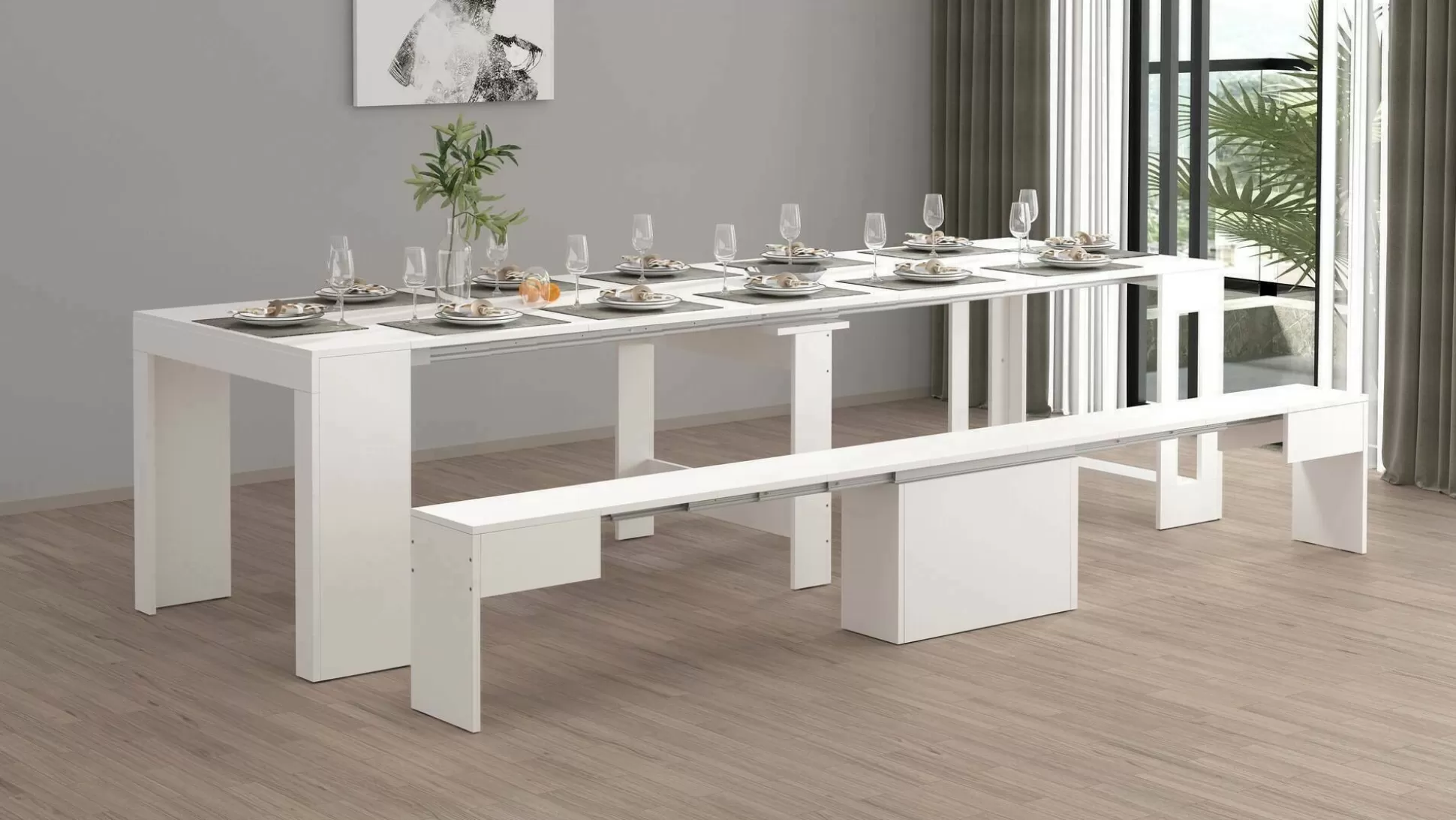 Dmora Set Tavolo E Sedie<Set tavolo e sedie Dardizzon, 66x25h45 cm,
