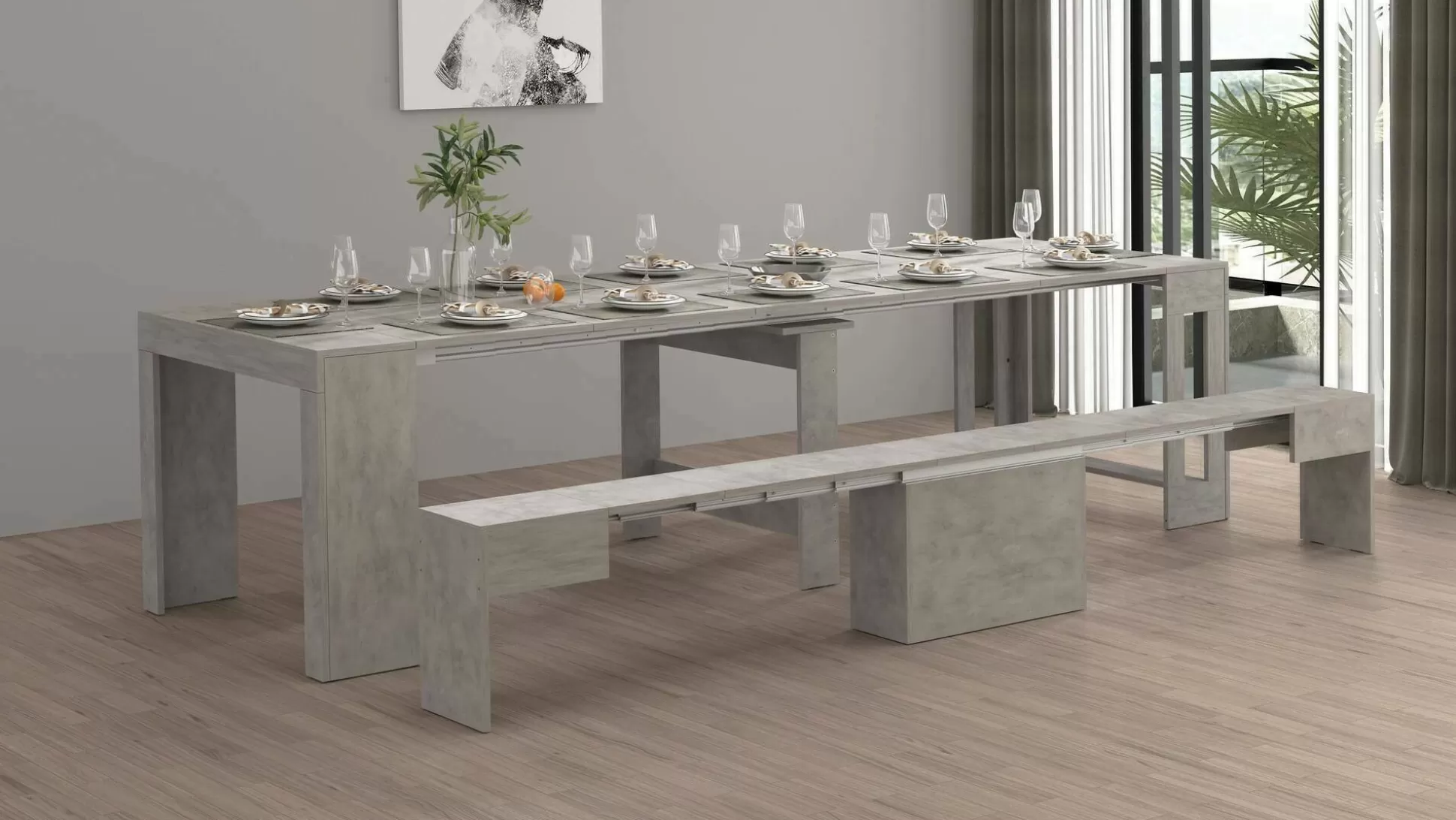 Dmora Set Tavolo E Sedie<Set tavolo e sedie Dardizzon, 66x25h45 cm,