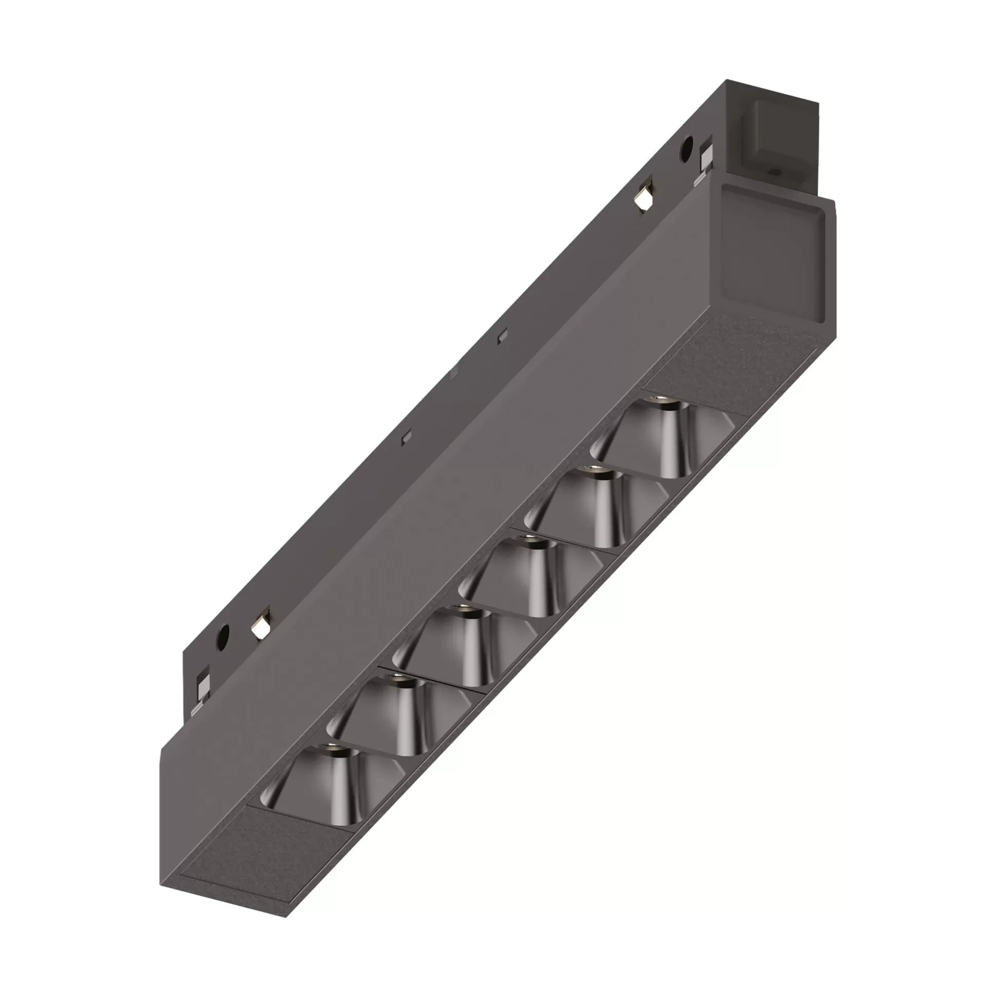 Dmora Sistemi Luce Binari<Sistema luce binario EGO ACCENT 07W 3000K ON-OFF BK, 19 x 2 x h4 cm,