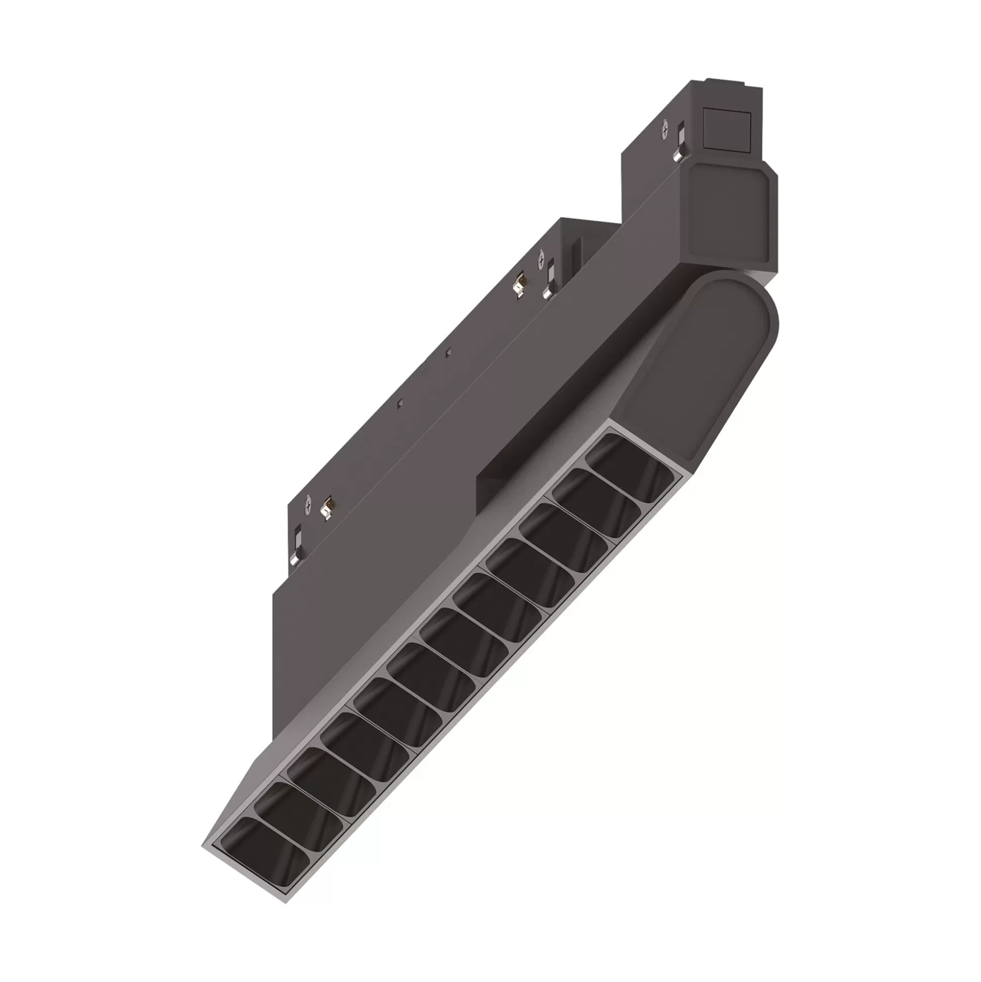 Dmora Sistemi Luce Binari<Sistema luce binario EGO FLEXIBLE ACCENT 13W 3000K 1-10V BK, 28 x 2 x h9 cm,