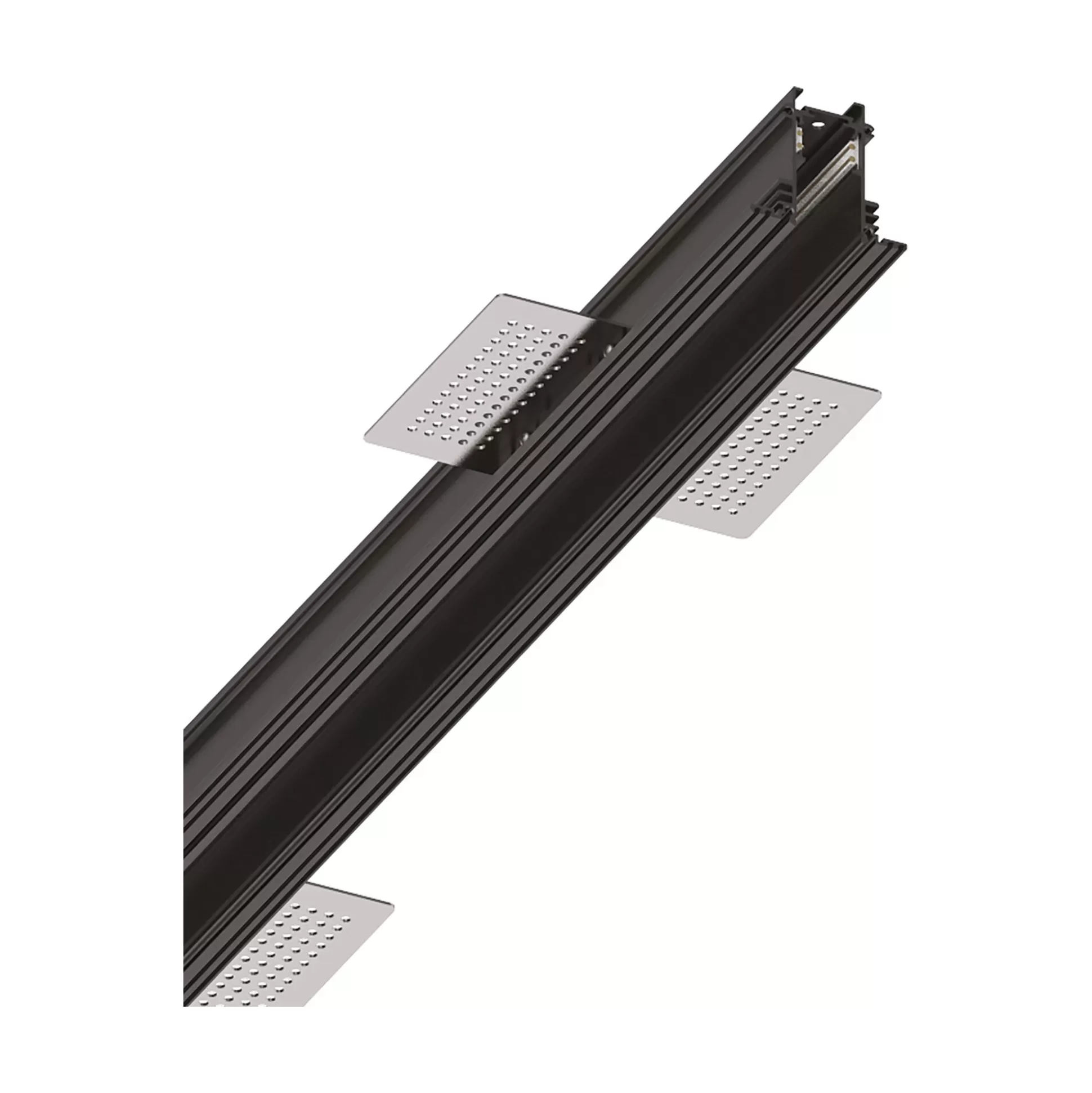 Dmora Sistemi Luce Binari<Sistema luce binario EGO PROFILE RECESSED 1000 mm BK, 100 x 6 x h5 cm,