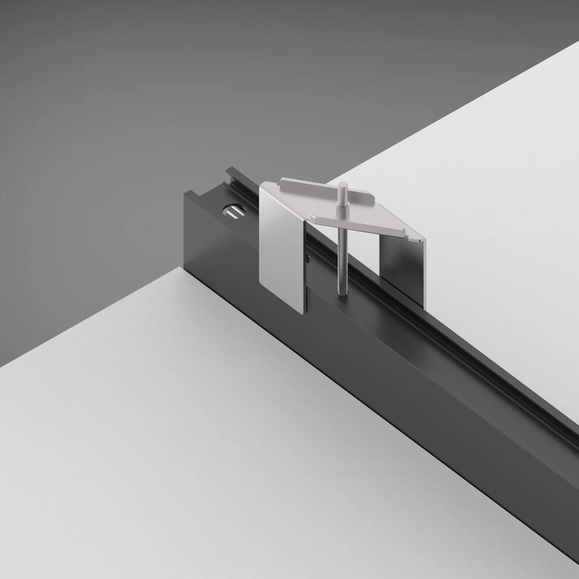 Dmora Sistemi Luce Binari<Sistema luce binario EGO PROFILE RECESSED TRIM 1000 mm BK, 100 x 4 x h5 cm,