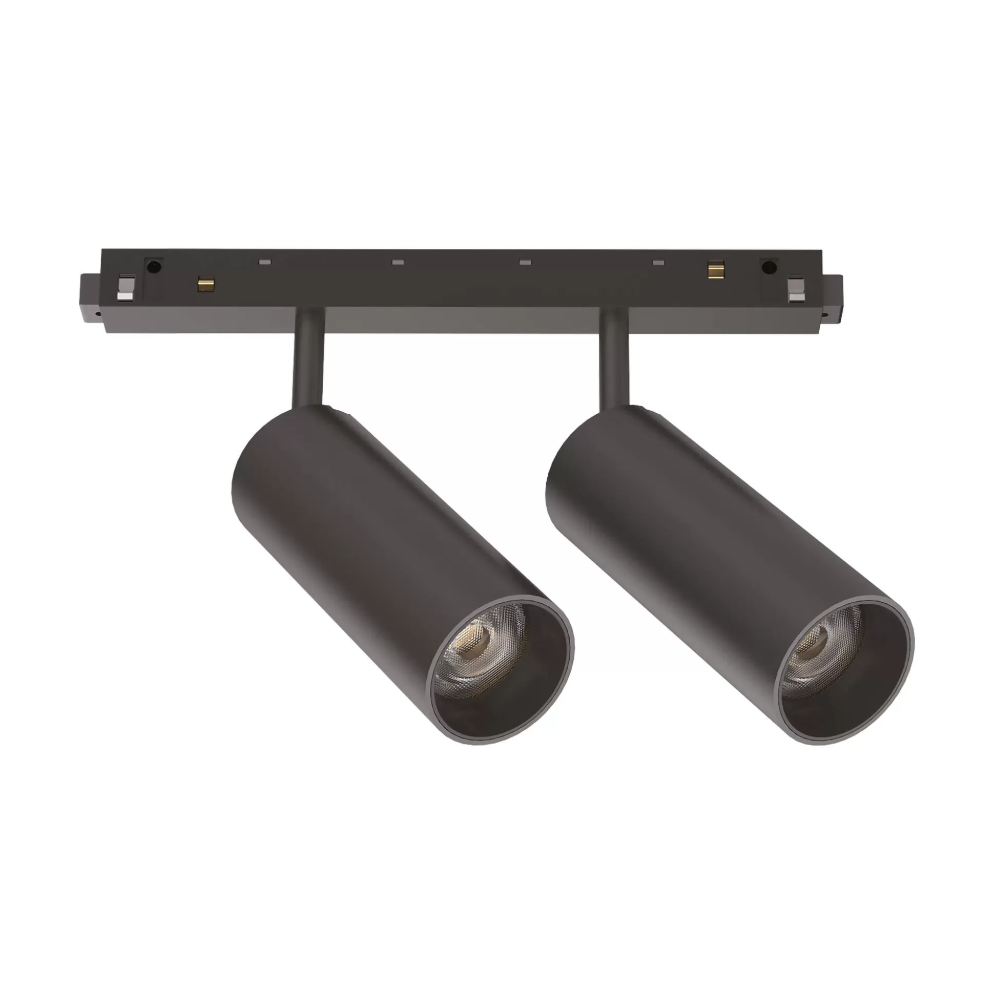Dmora Sistemi Luce Binari<Sistema luce binario EGO TRACK DOUBLE 24W 3000K ON-OFF BK, 19 x 4 x h16 cm,
