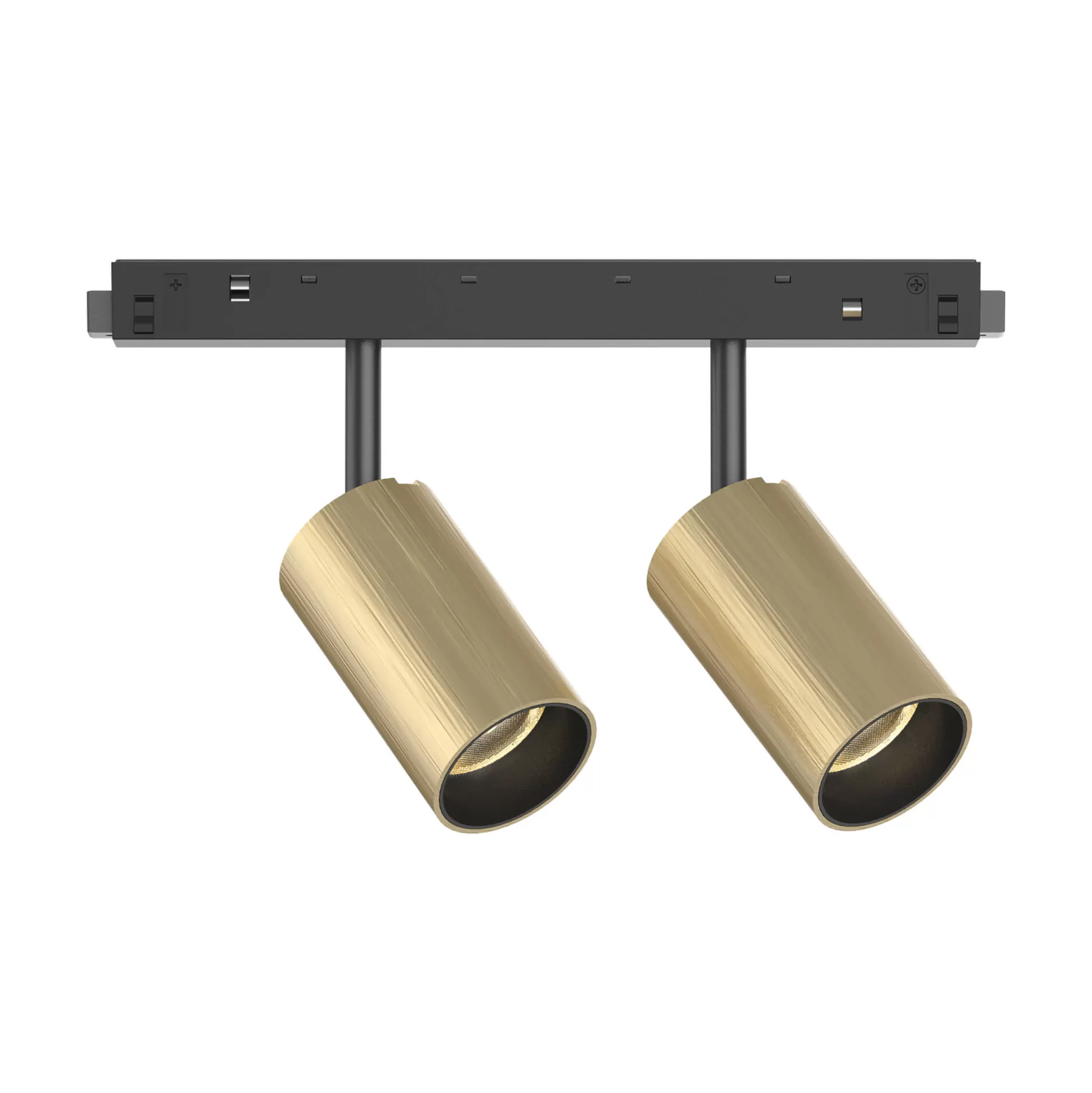 Dmora Sistemi Luce Binari<Sistema luce binario EGO TRACK DOUBLE 16W 3000K ON-OFF GD, 19 x 4 x h13 cm,
