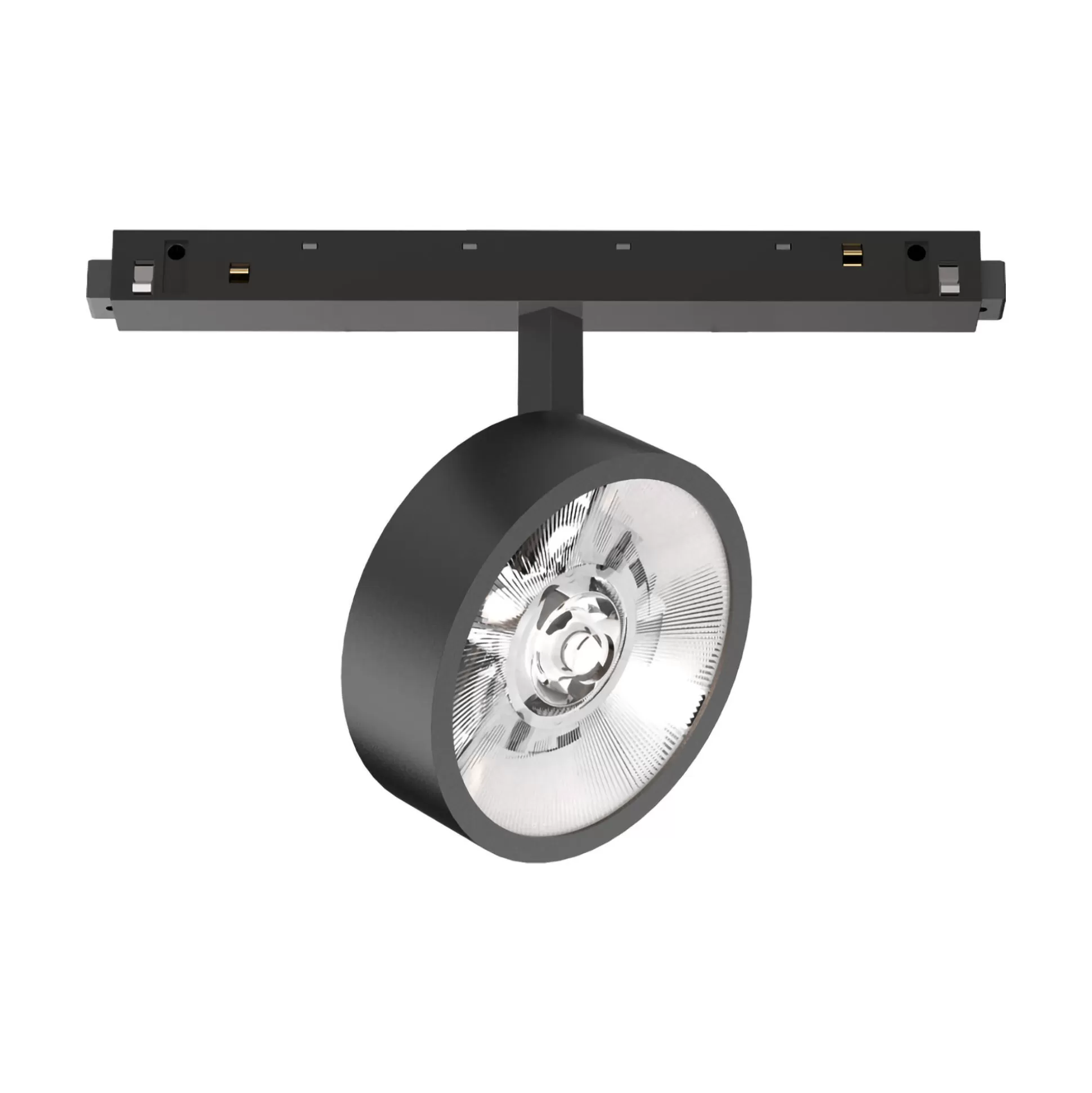 Dmora Sistemi Luce Binari<Sistema luce binario EGO TRACK FLAT SINGLE 09W 3000K ON-OFF BK, 19 x 5 x h14 cm,