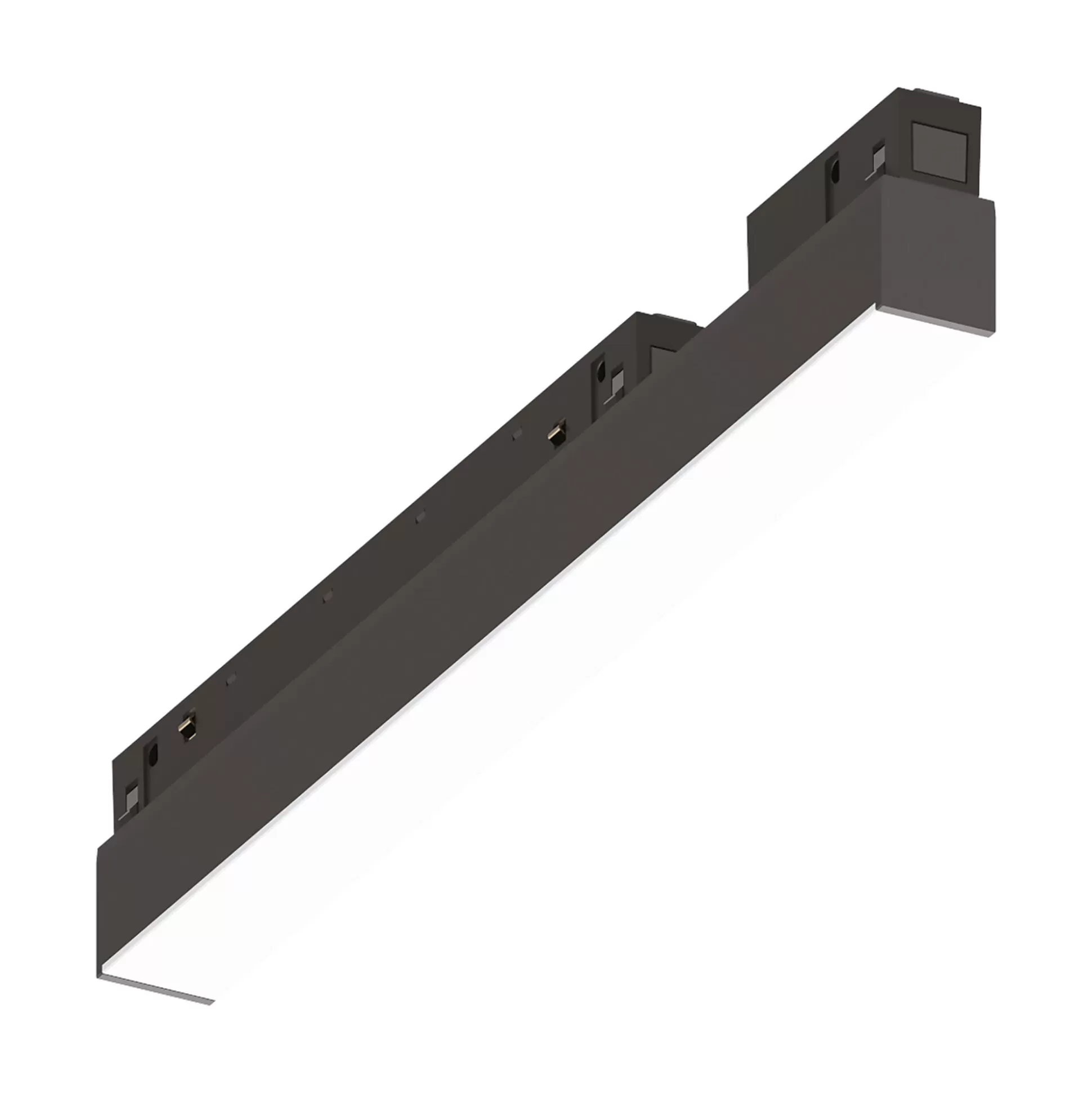 Dmora Sistemi Luce Binari<Sistema luce binario EGO WIDE 07W 3000K ON-OFF BK, 28 x 2 x h4 cm,