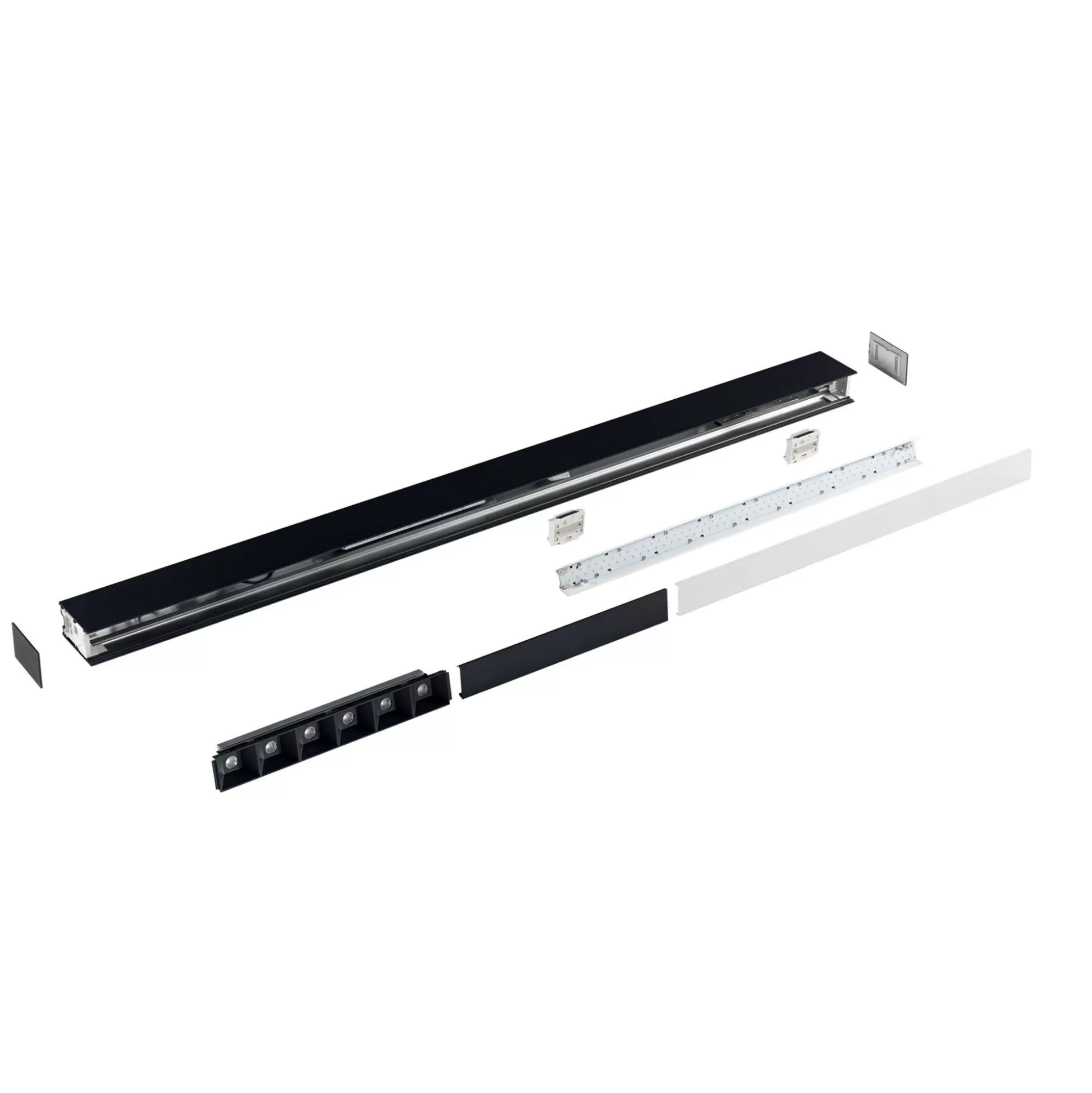 Dmora Sistemi Luce Binari<Sistema luce binario FLUO ACCENT 1200 3000K WH, 121 x 5 x h8 cm,