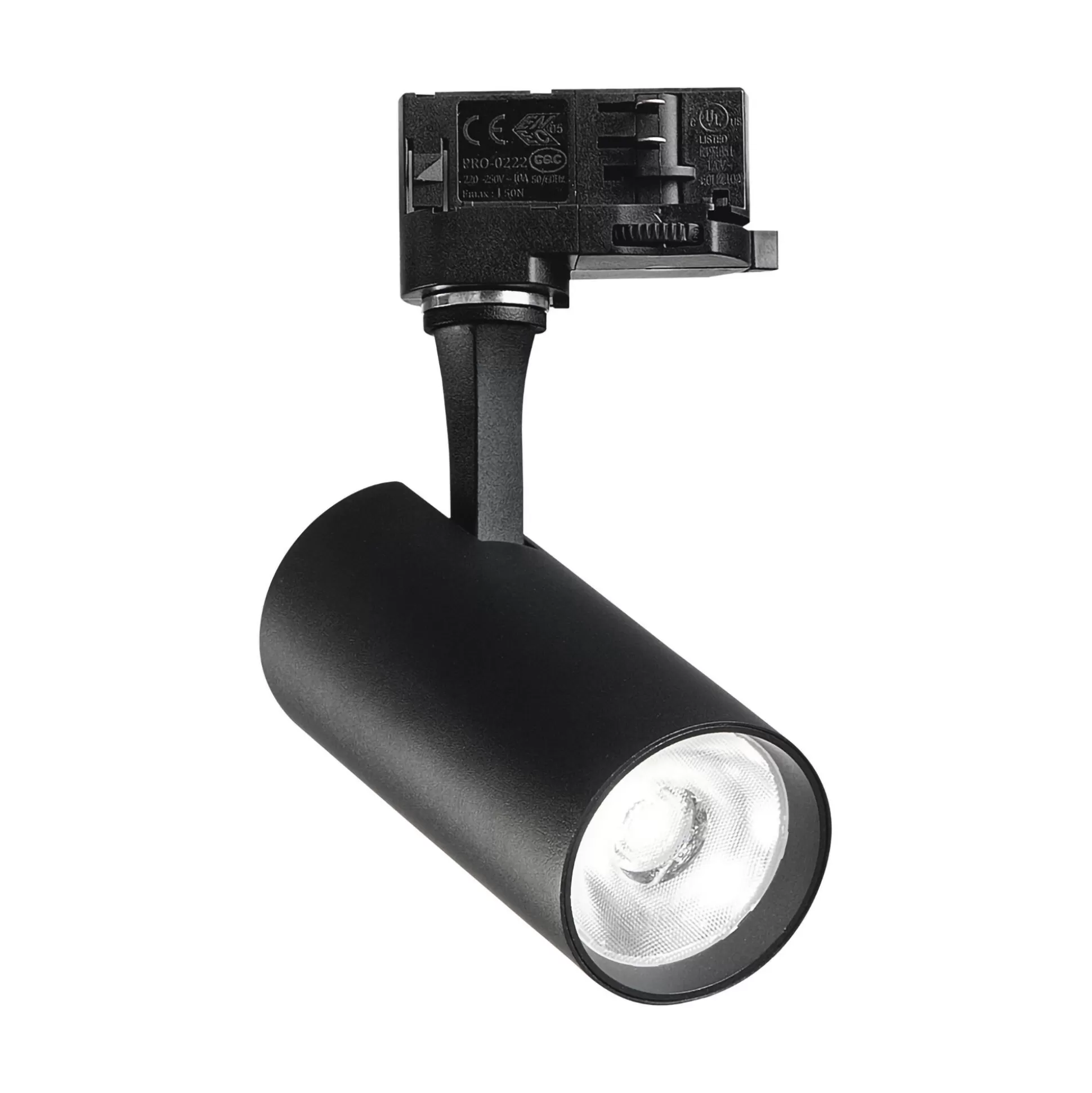 Dmora Sistemi Luce Binari<Sistema luce binario FOX 15W CRI80 4000K ON-OFF BK, 8 x 6 x h17 cm,