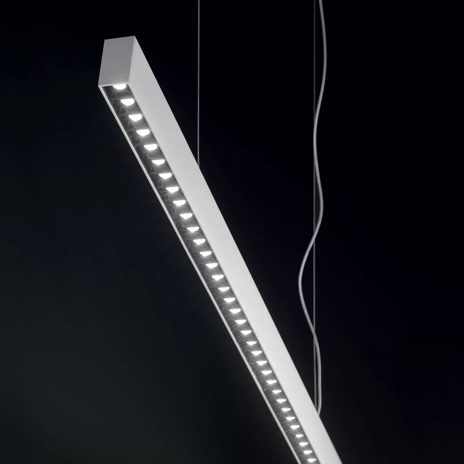Dmora Sistemi Luce Binari<Sistema luce binario OFFICE SP 4000K WH, 113 x 4 x h32 cm,