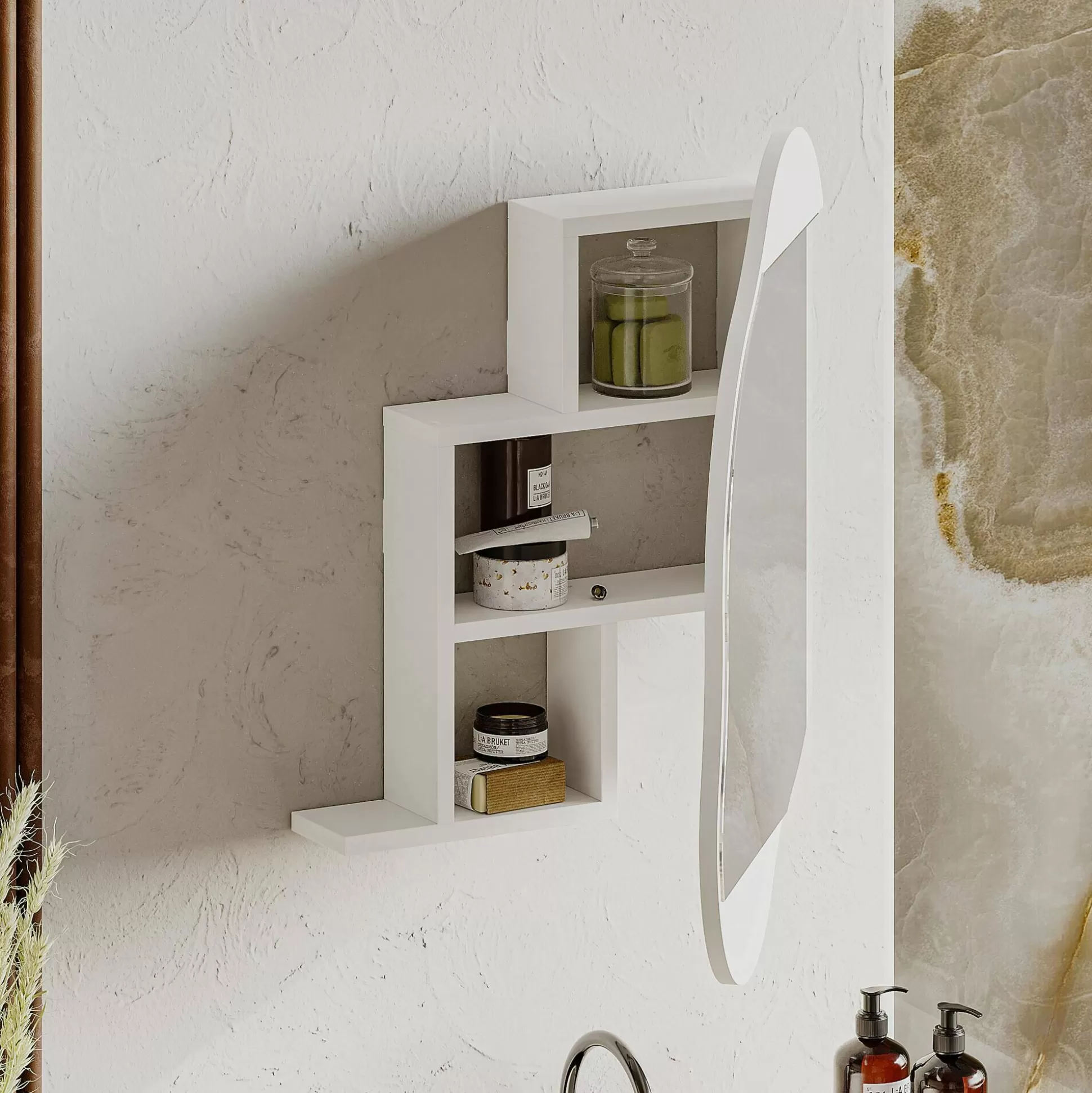 Dmora Specchi<Specchio Asterisco, 60x13 h75 cm,