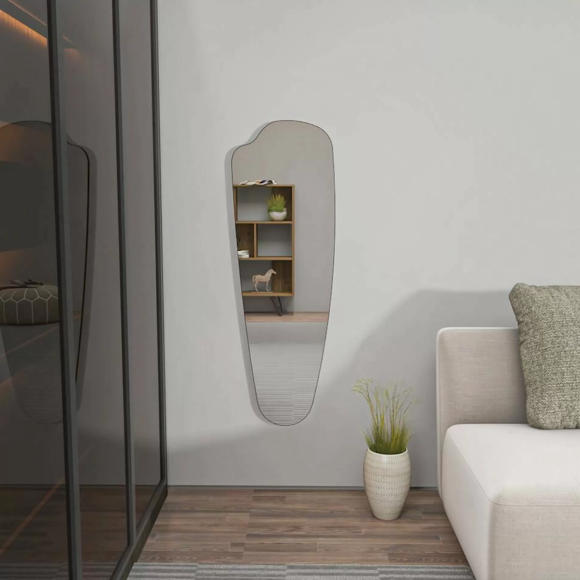 Dmora Specchi<Specchio Dgaleotafior, 40x2 h120 cm,