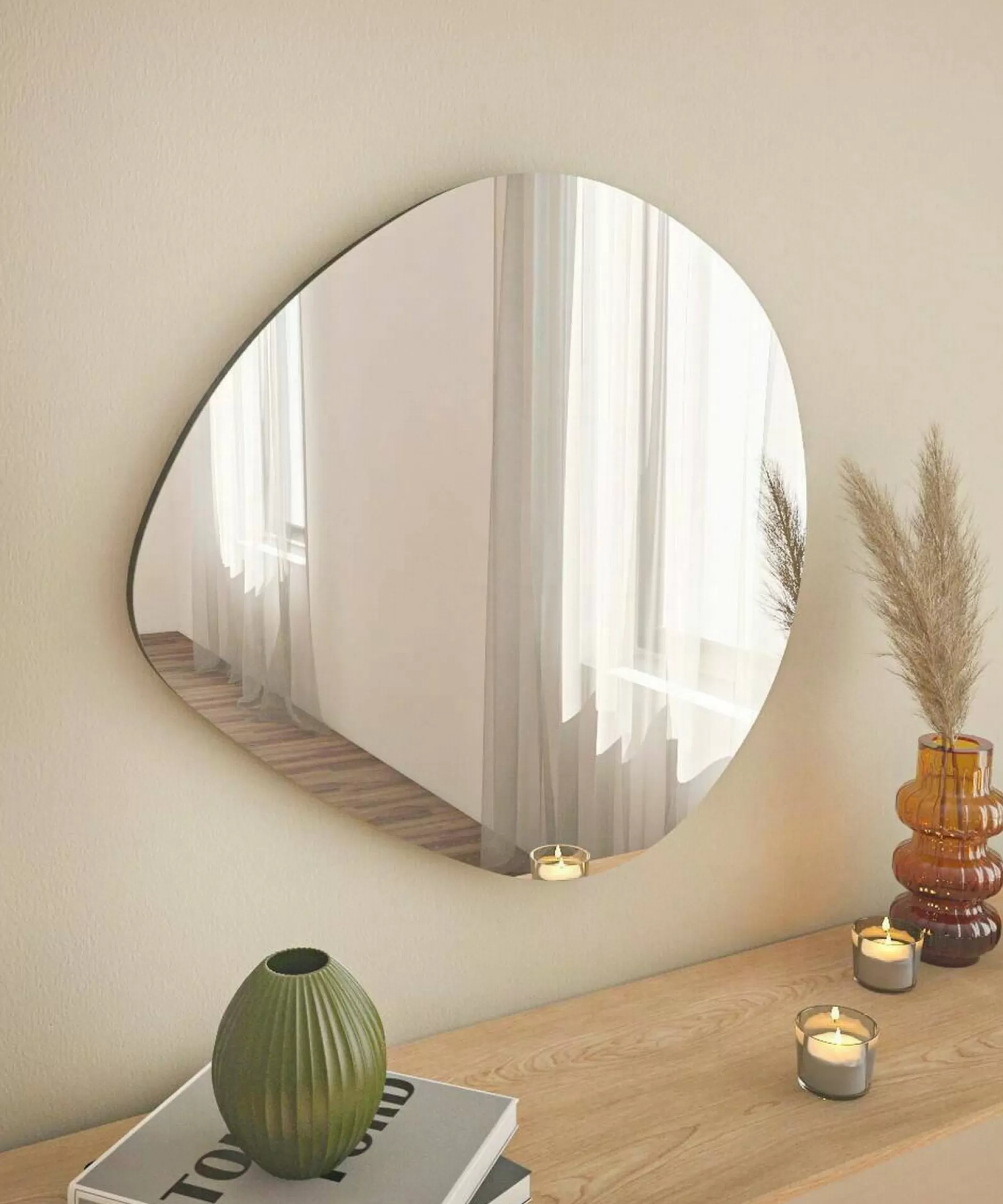Dmora Specchi<Specchio Eusebia, 60x2h60 cm,
