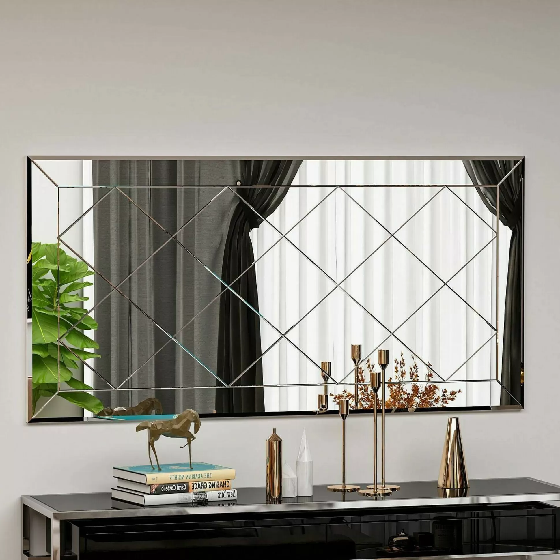 Dmora Specchi<Specchio Nimfa, 60x2h120 cm,