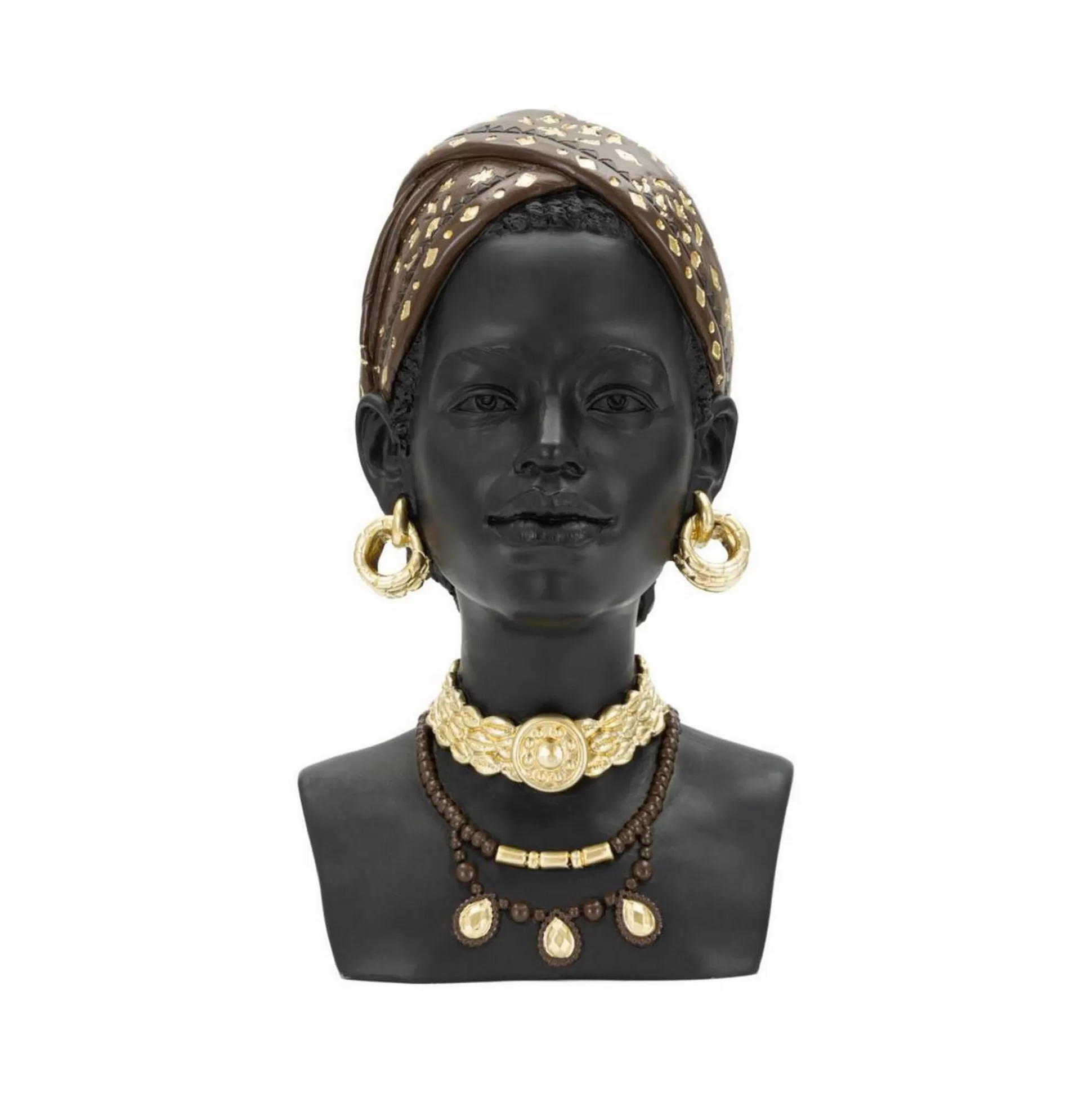 Dmora Oggettistica<Statua Dada, Nero e Multicolore, 19x19 h30 cm