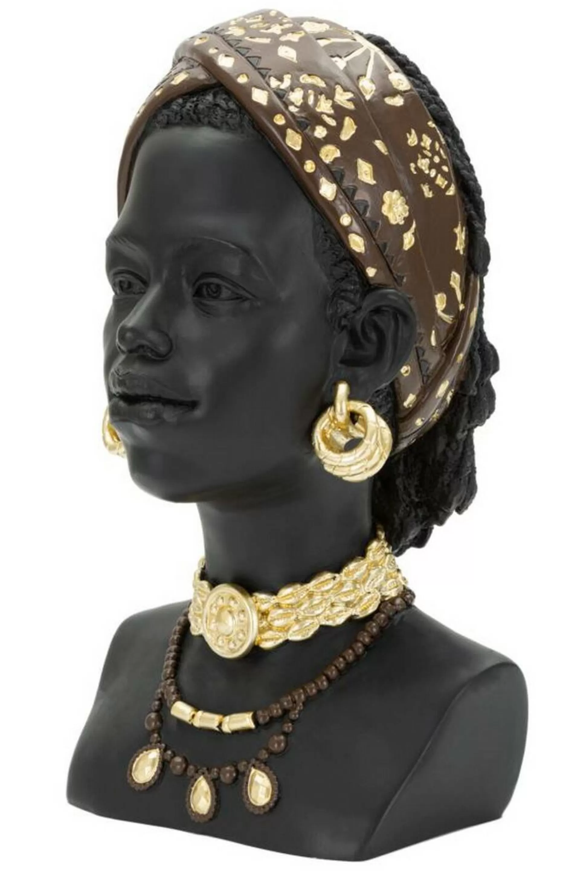 Dmora Oggettistica<Statua Dada, Nero e Multicolore, 19x19 h30 cm