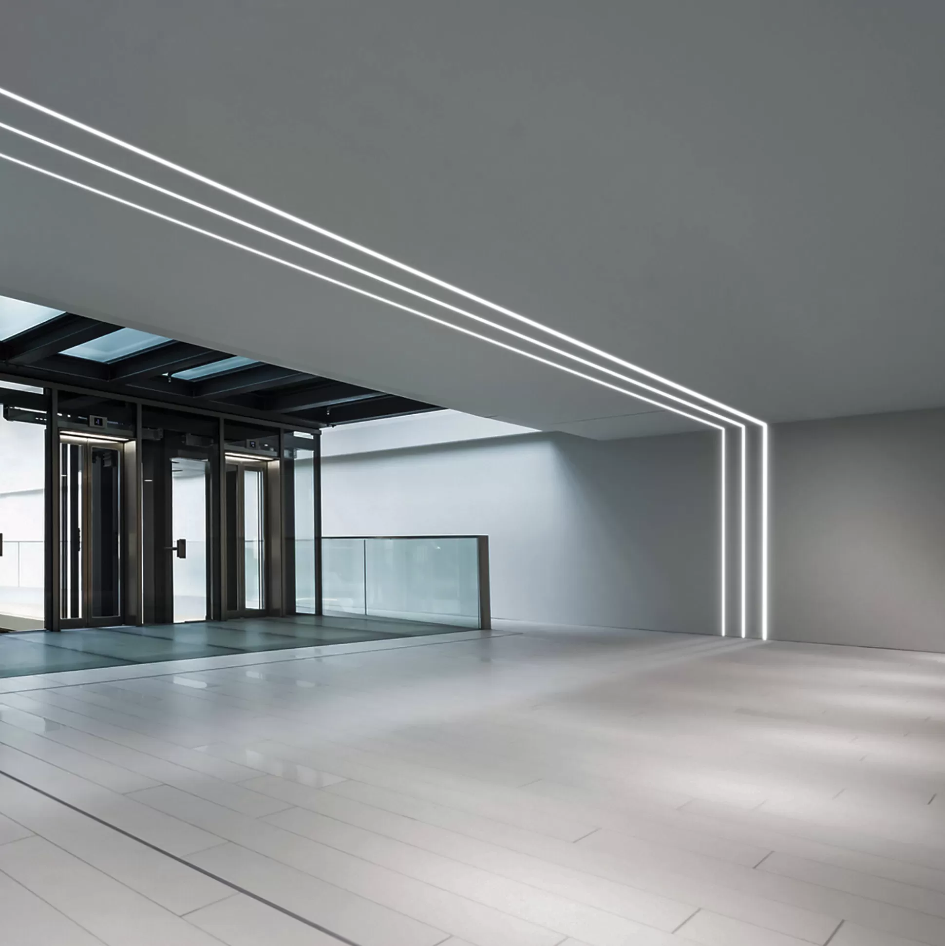 Dmora Striscie Led<Striscia Led SLOT REC TRIMLESS D46xD20 2000 mm WH, 200 x 5 x h2 cm,