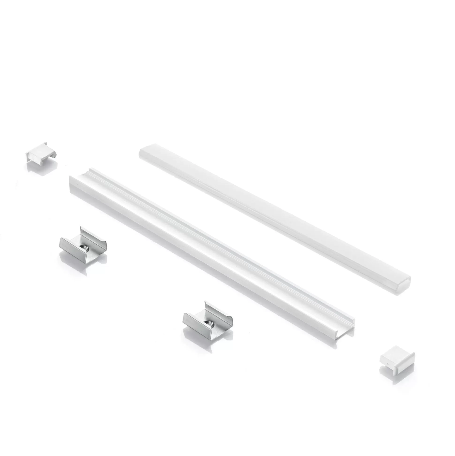 Dmora Striscie Led<Striscia Led SLOT SUR D15xD5 3000 mm WH, 300 x 2 x h1 cm,