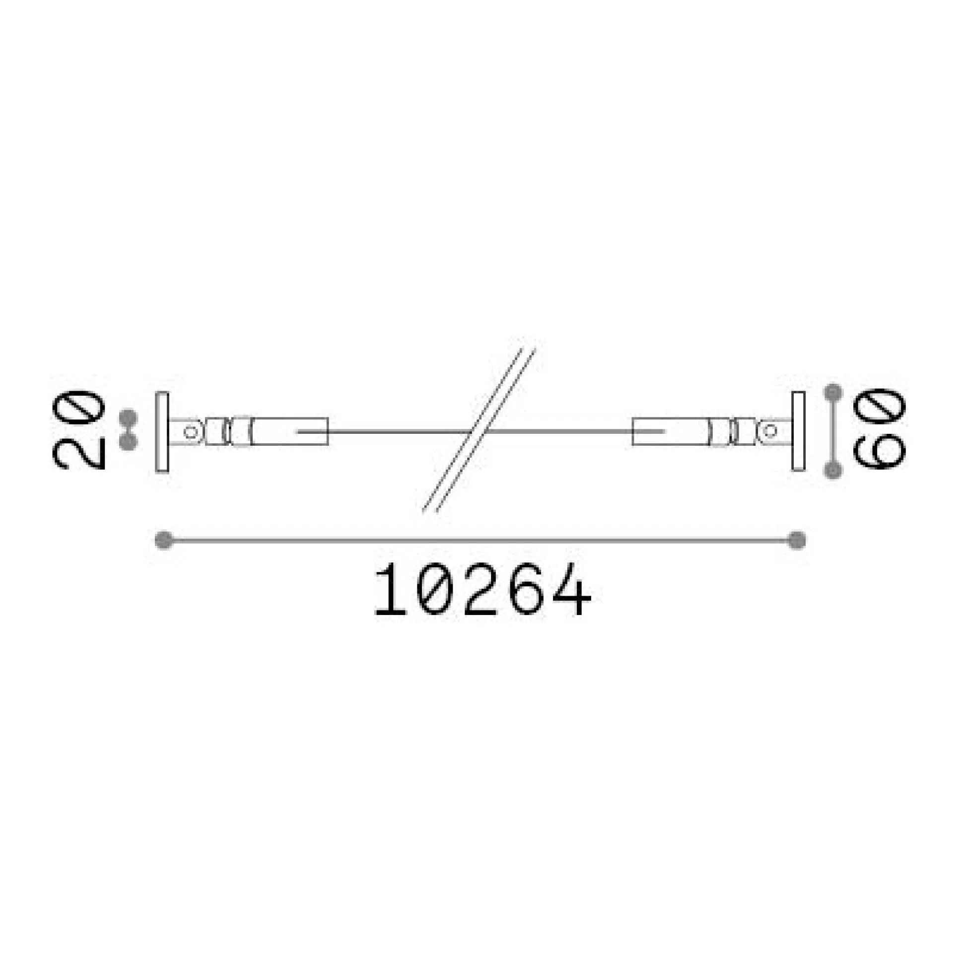Dmora Striscie Led<Striscia Led TESI 10 MT , 1026 x 6 x h6 cm,