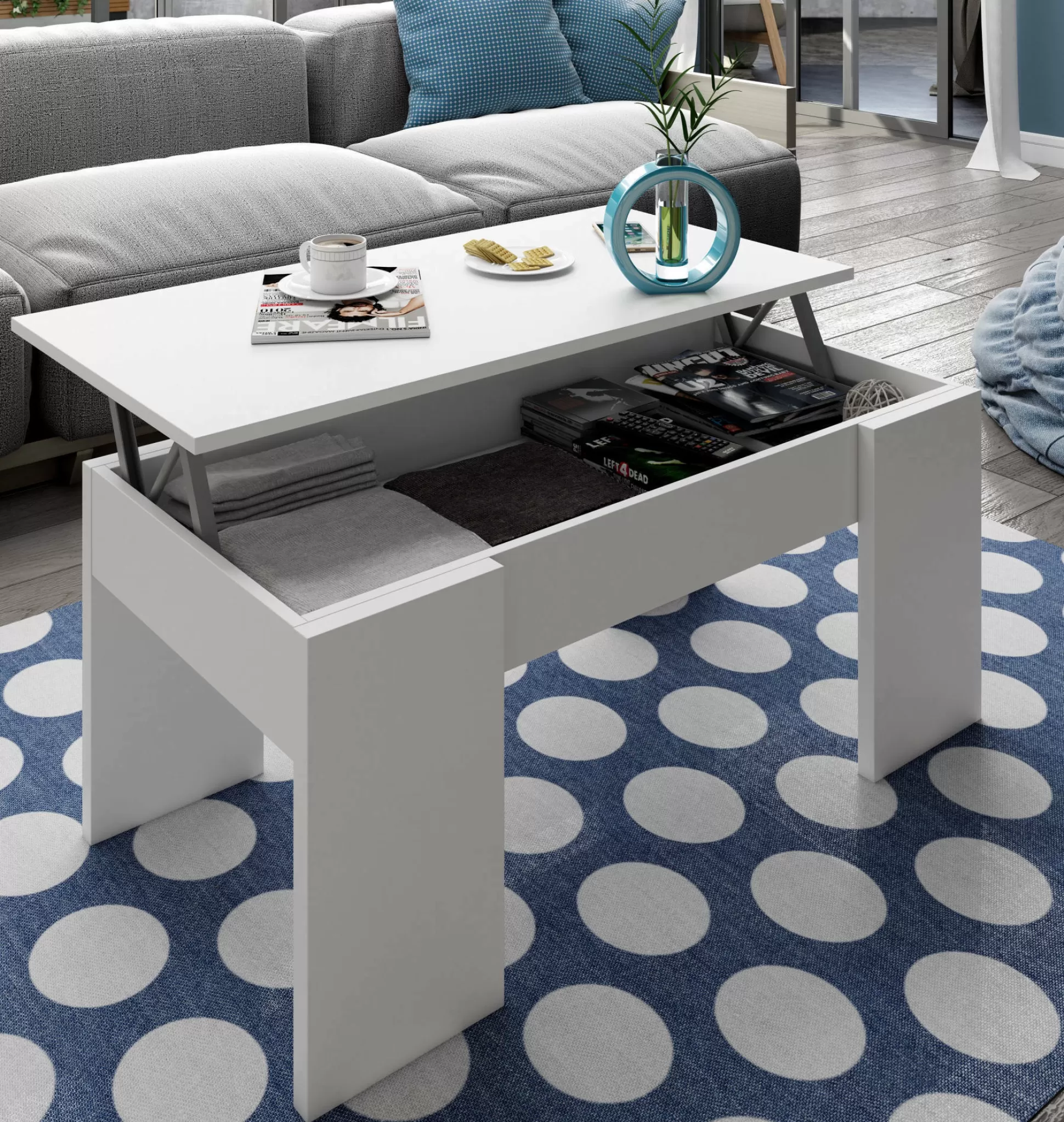 Dmora Tavolini Da Salotto<Tavolino da salotto Almas, 100x50h45/56 cm,