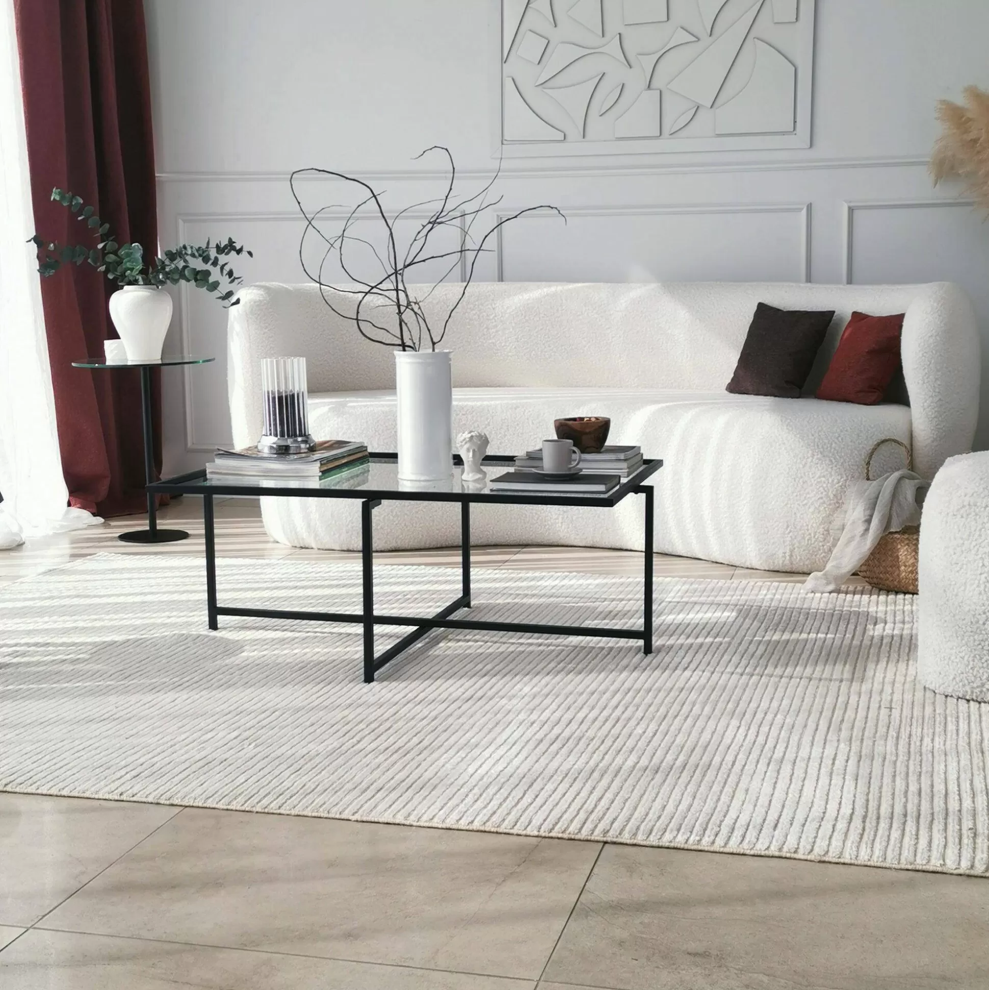 Dmora Tavolini Da Salotto<Tavolino da salotto Anna, 94x64h35 cm,