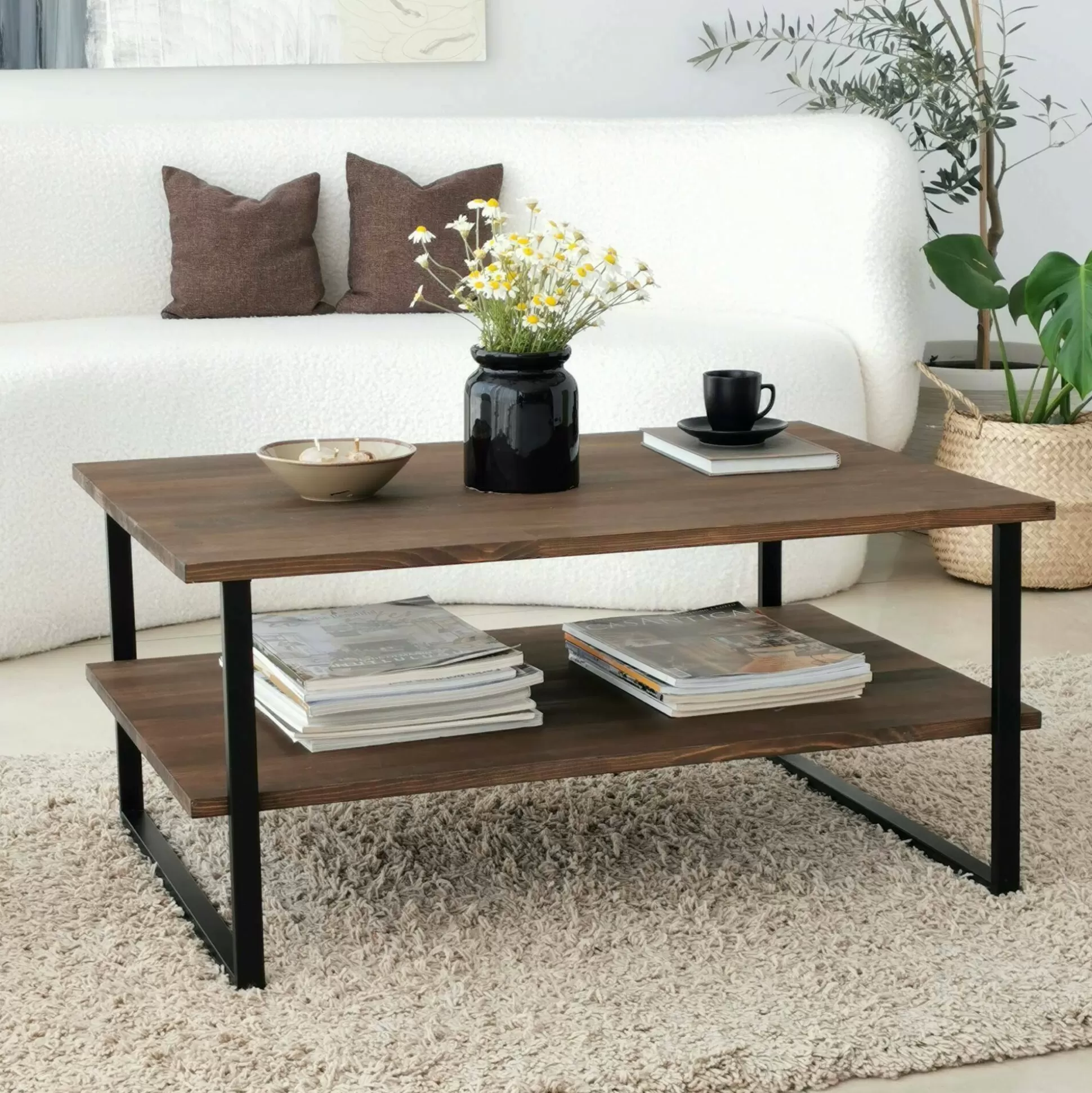Dmora Tavolini Da Salotto<Tavolino da salotto Aprica, 85x60h40 cm,