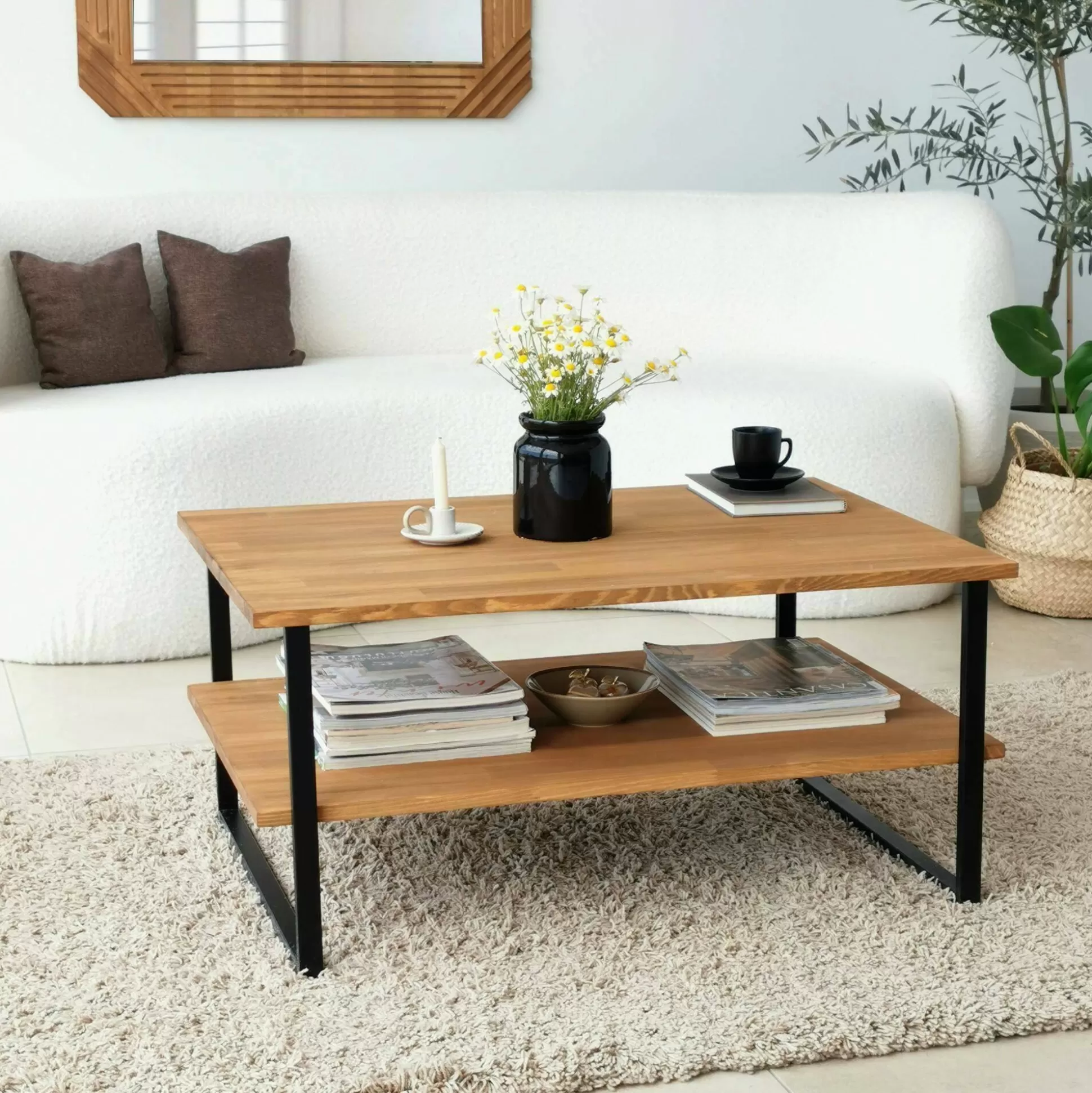 Dmora Tavolini Da Salotto<Tavolino da salotto Aprica, 85x60h40 cm,