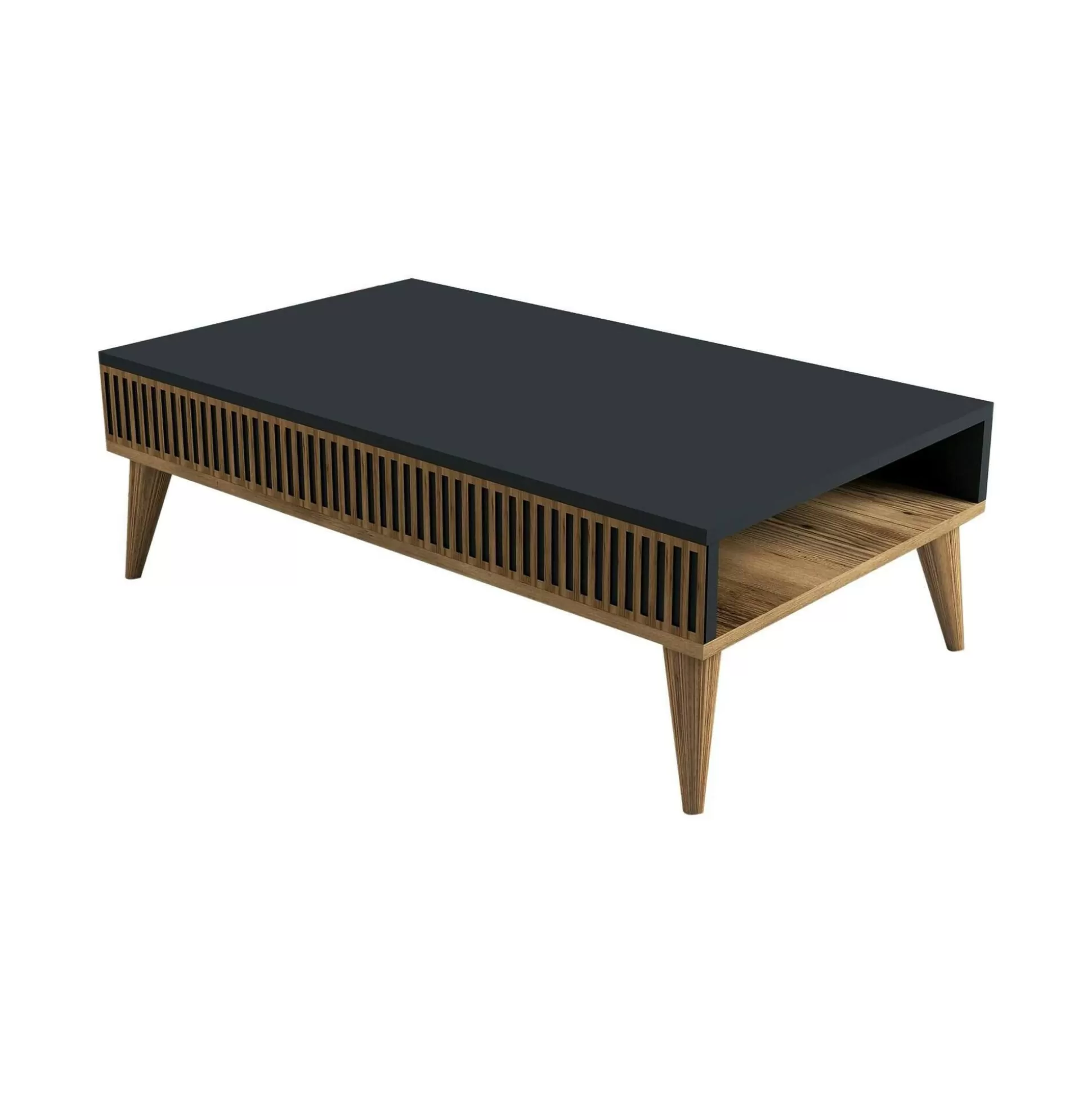 Dmora Tavolini Da Salotto<Tavolino da salotto Atrani, 105x60h35 cm, Noce e Antracite