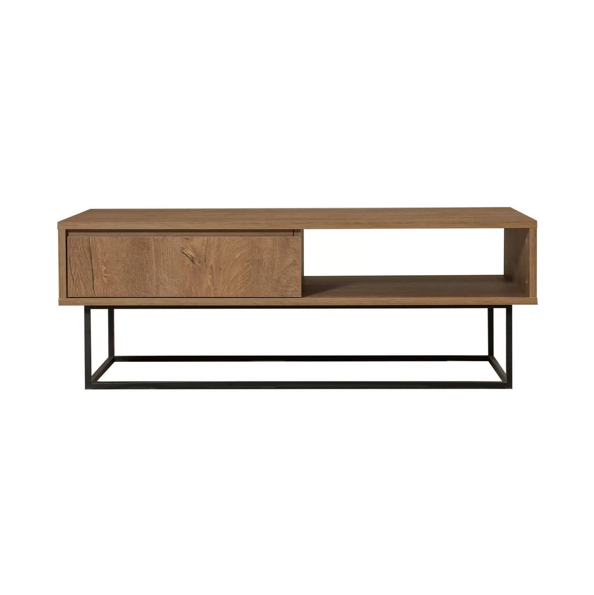 Dmora Tavolini Da Salotto<Tavolino da salotto Bard, 120x60h43 cm, Noce e Nero