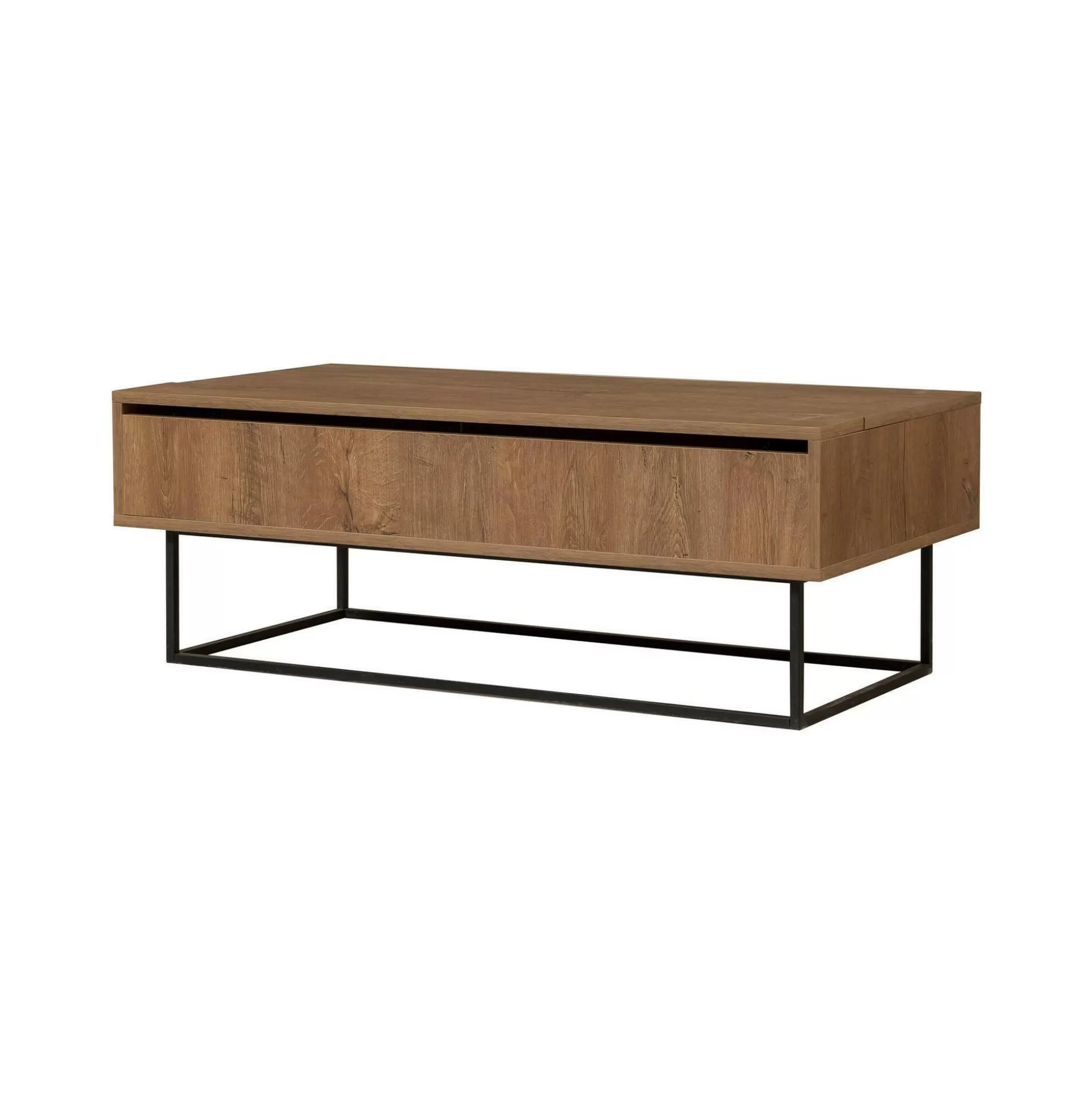 Dmora Tavolini Da Salotto<Tavolino da salotto Barghe, 120x60h43 cm, Noce e Nero