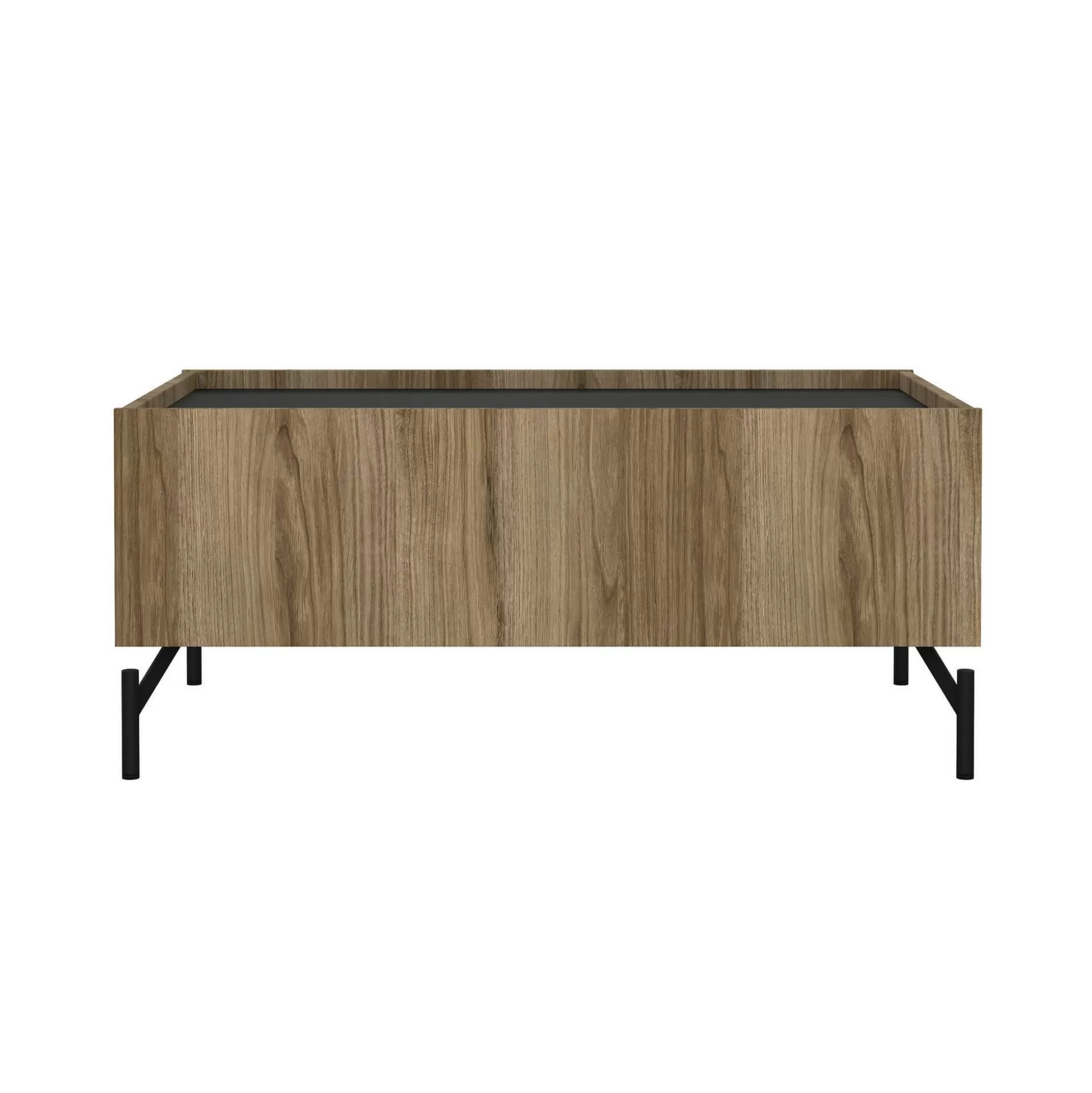 Dmora Tavolini Da Salotto<Tavolino da salotto Bijli, 60x100 h43 cm, Quercia e Nero