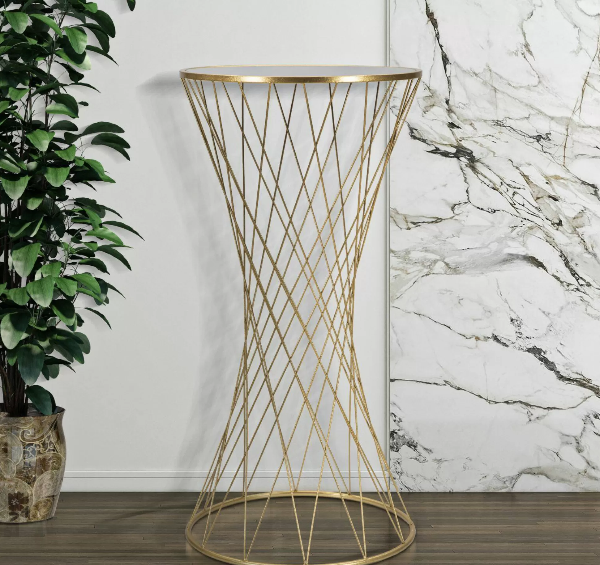 Dmora Tavolini Da Salotto<Tavolino da salotto Blake, , 50x50 h100 cm