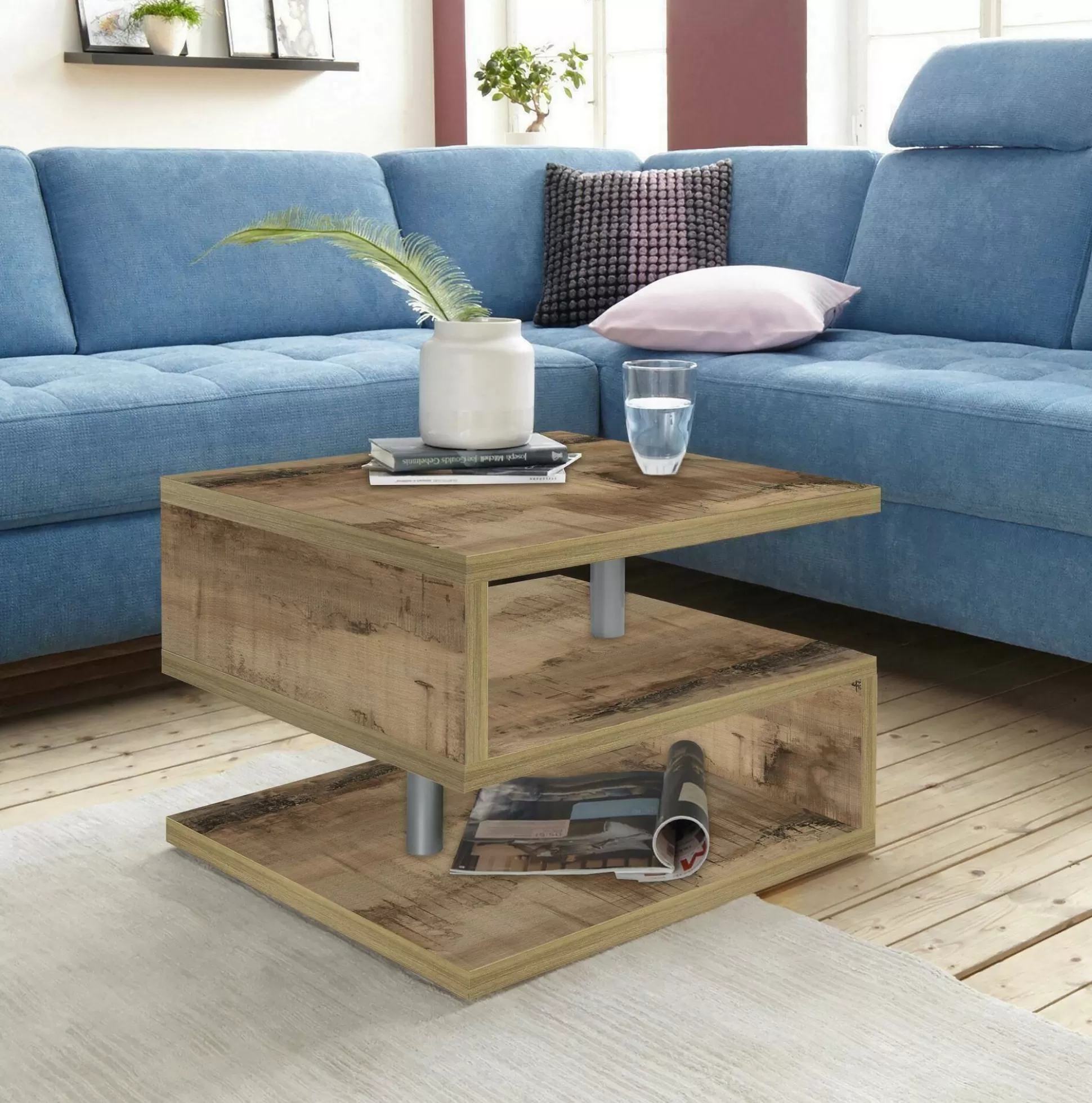 Dmora Tavolini Da Salotto<Tavolino da salotto Chanthu, 55x55h41 cm,