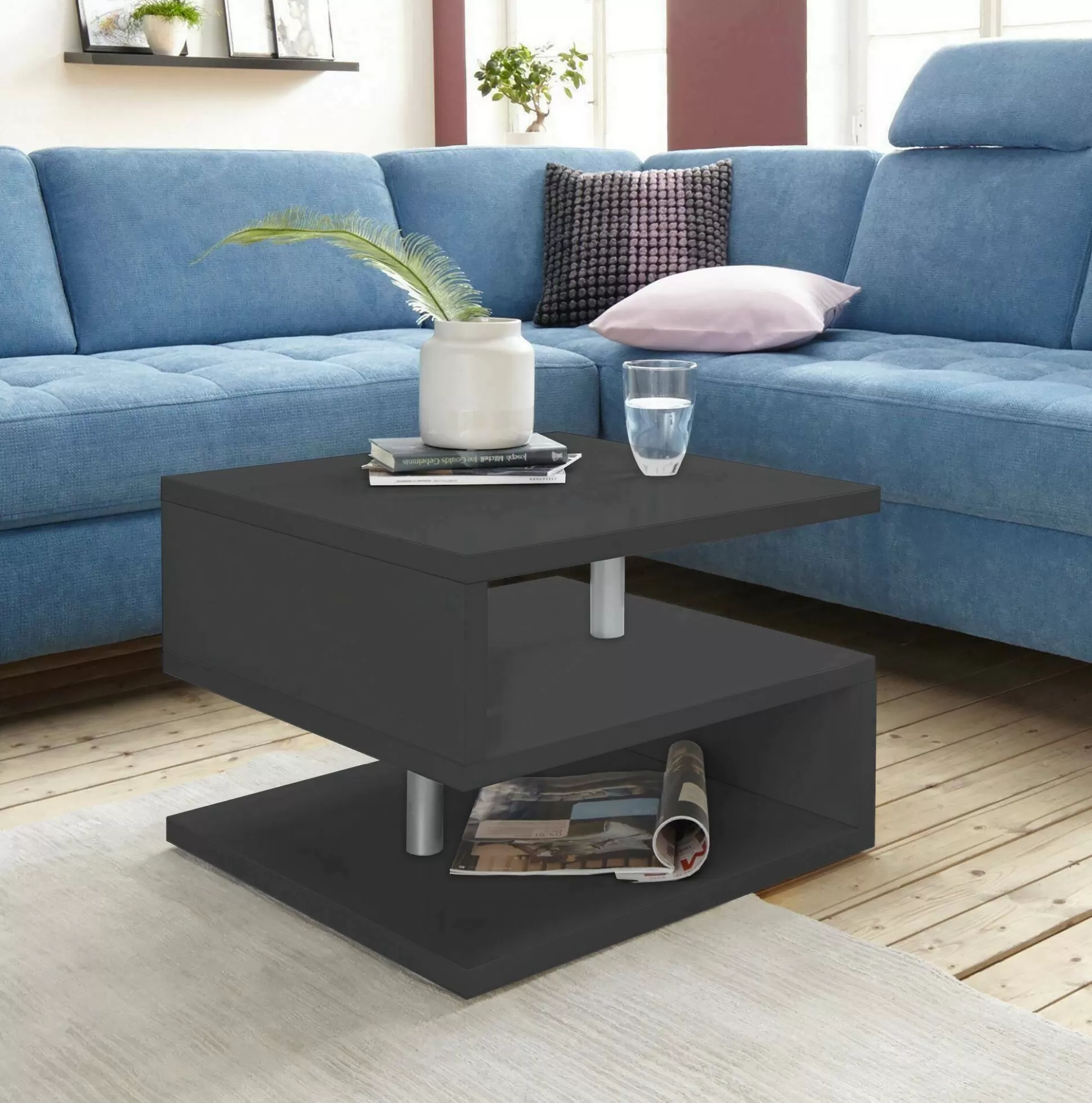 Dmora Tavolini Da Salotto<Tavolino da salotto Chanthu, 55x55h41 cm,