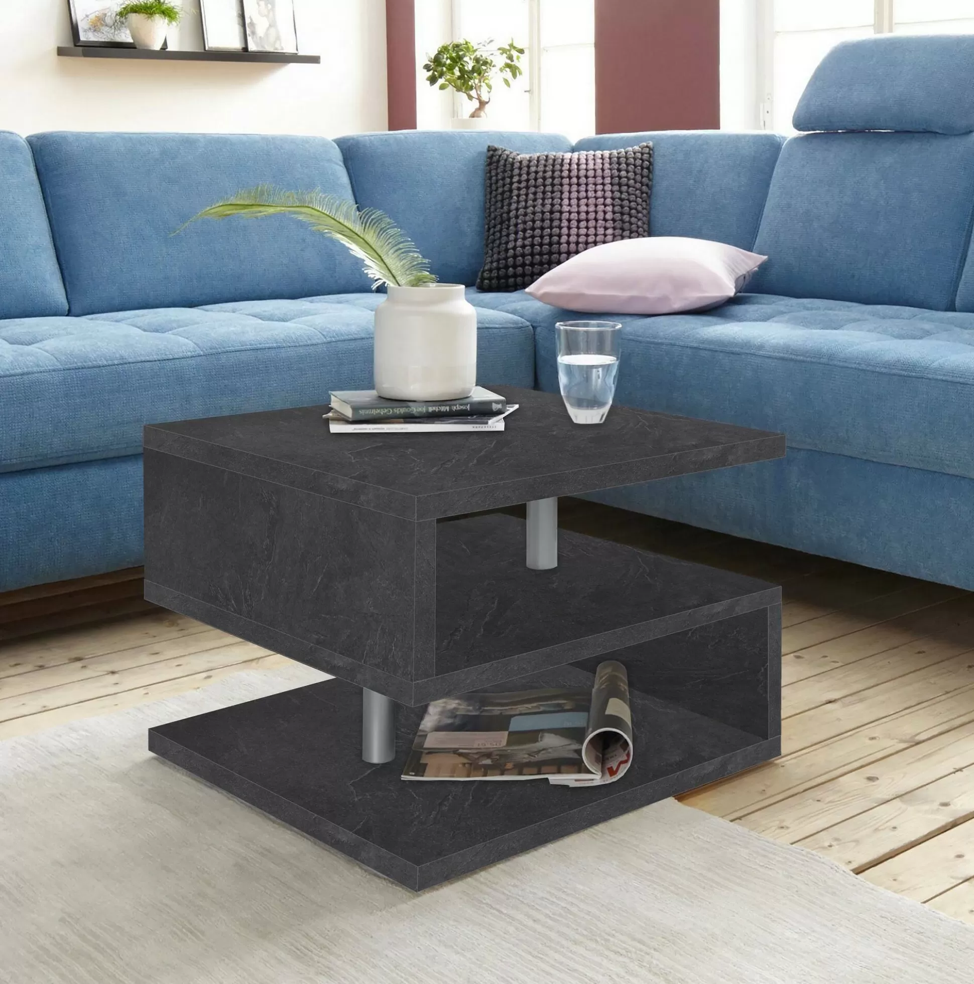 Dmora Tavolini Da Salotto<Tavolino da salotto Chanthu, 55x55h41 cm,