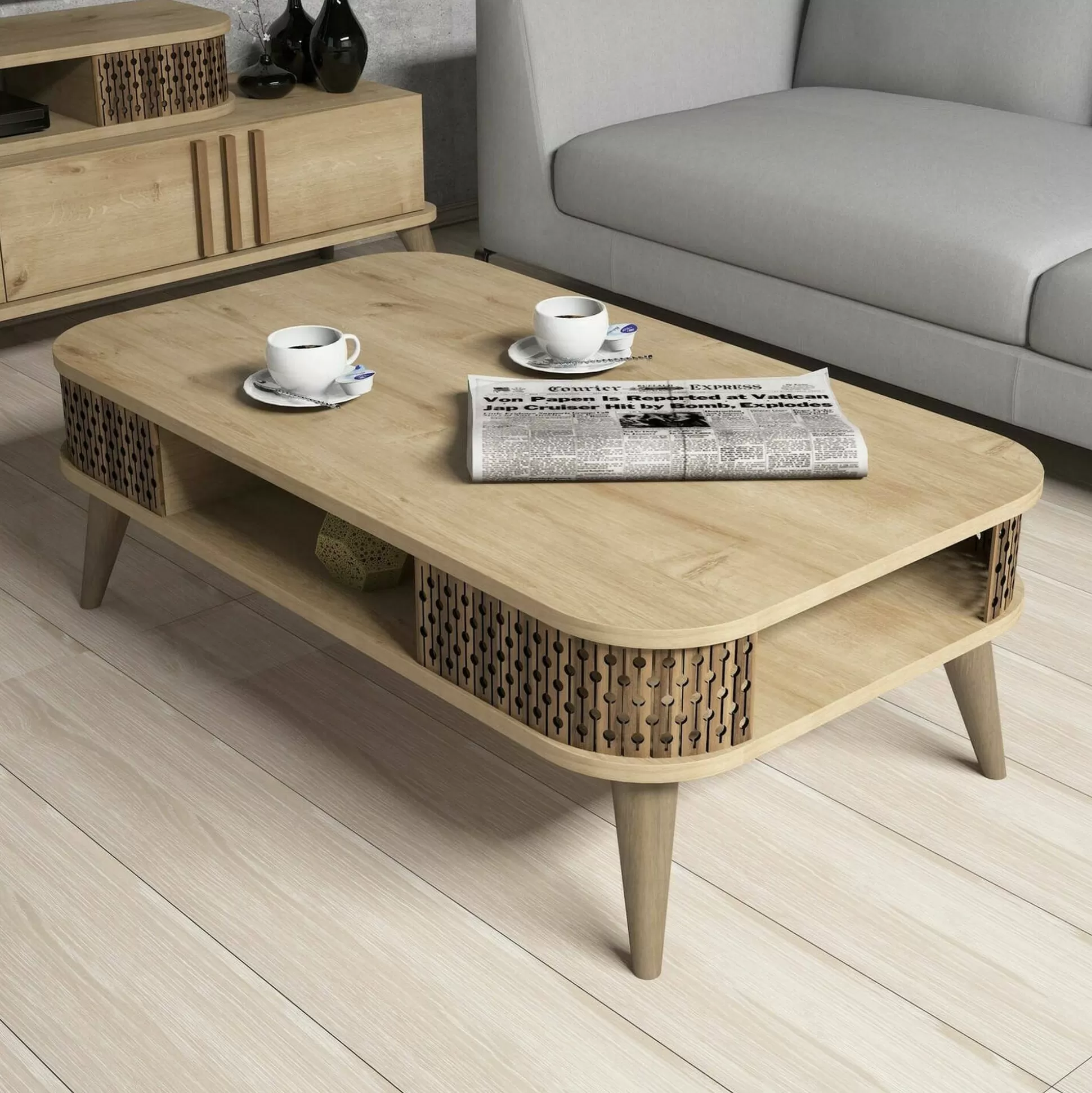 Dmora Tavolini Da Salotto<Tavolino da salotto Cigno, 105x60h35 cm,