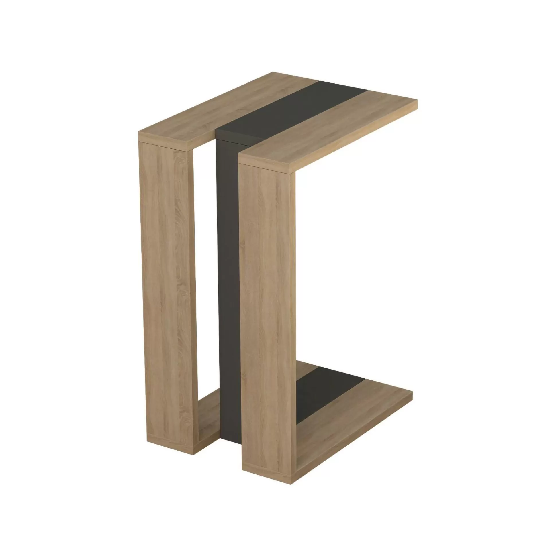 Dmora Tavolini Da Salotto<Tavolino da salotto Dghisolf, 30x40h57 cm, Quercia e Antracite