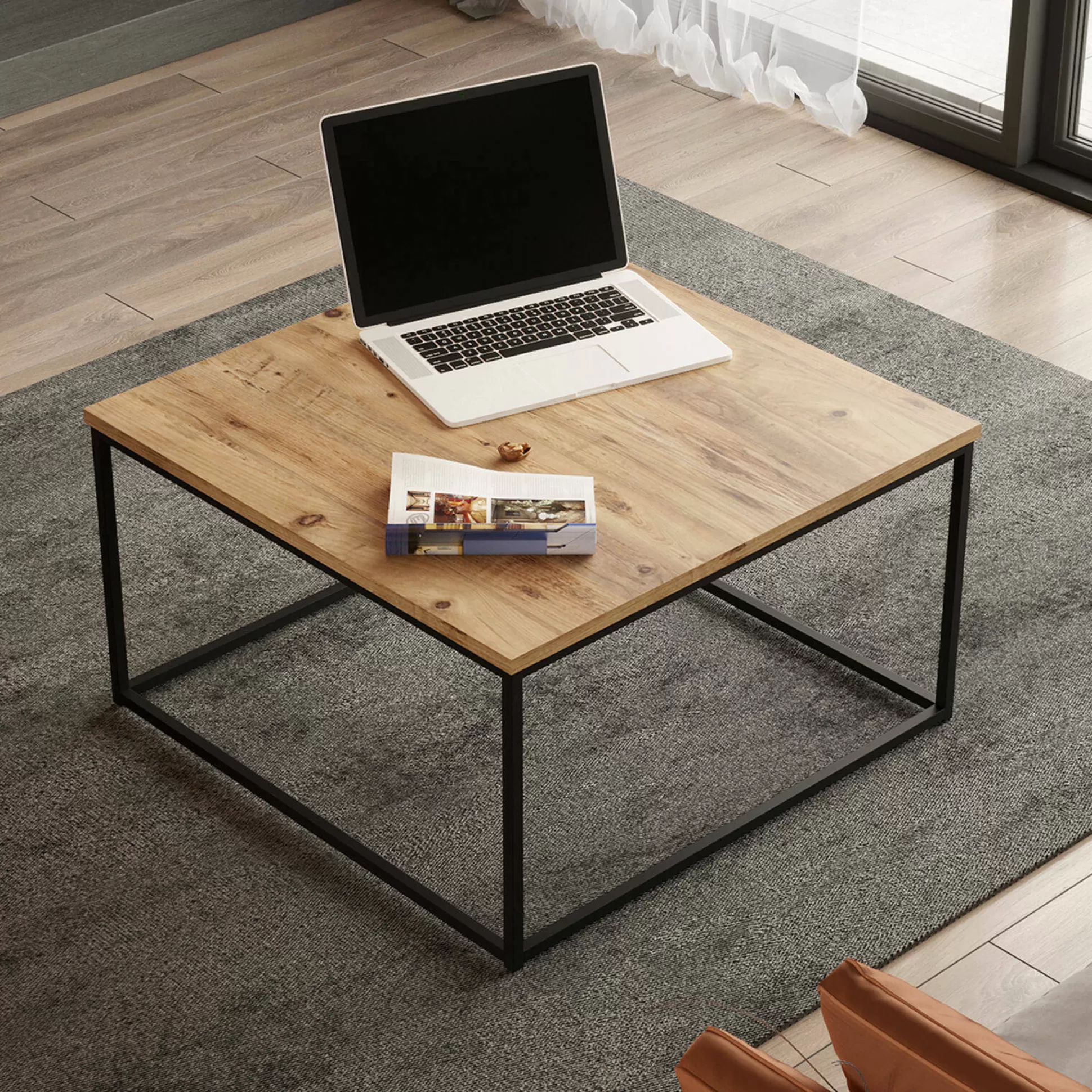 Dmora Tavolini Da Salotto<Tavolino da salotto Dkristianse, 72x72 h40 cm,